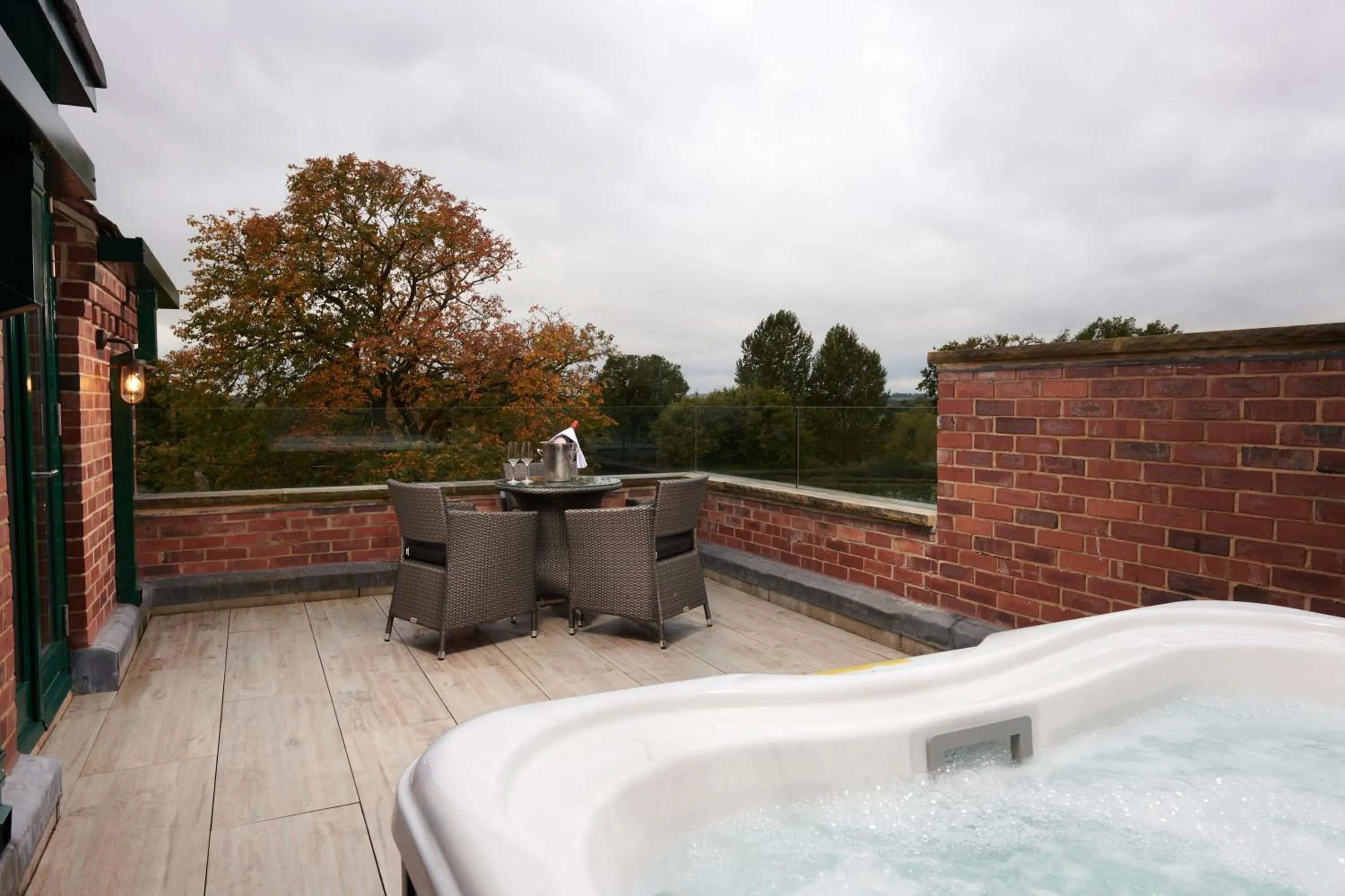 Patio in Aldwark Manor Estate