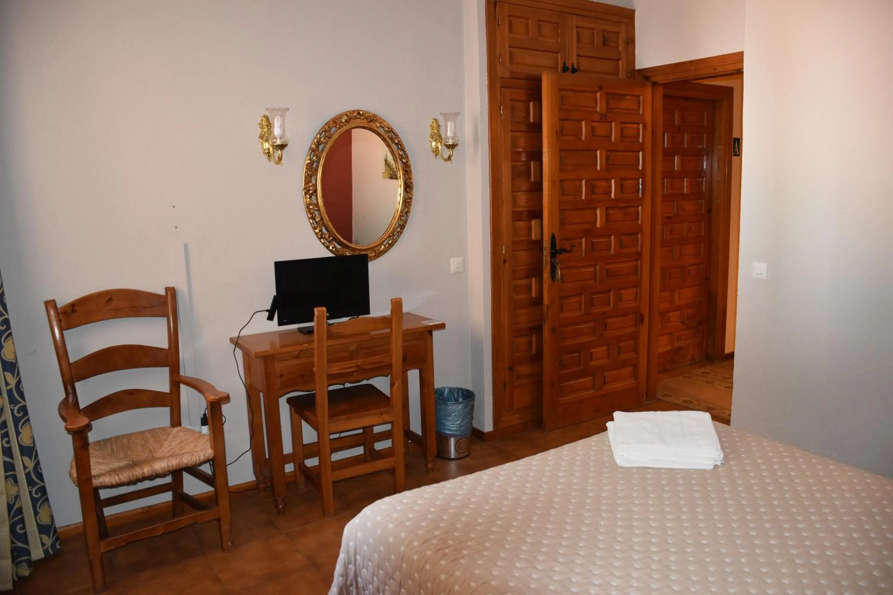 Bed in Hotel El Refugio de Juanar