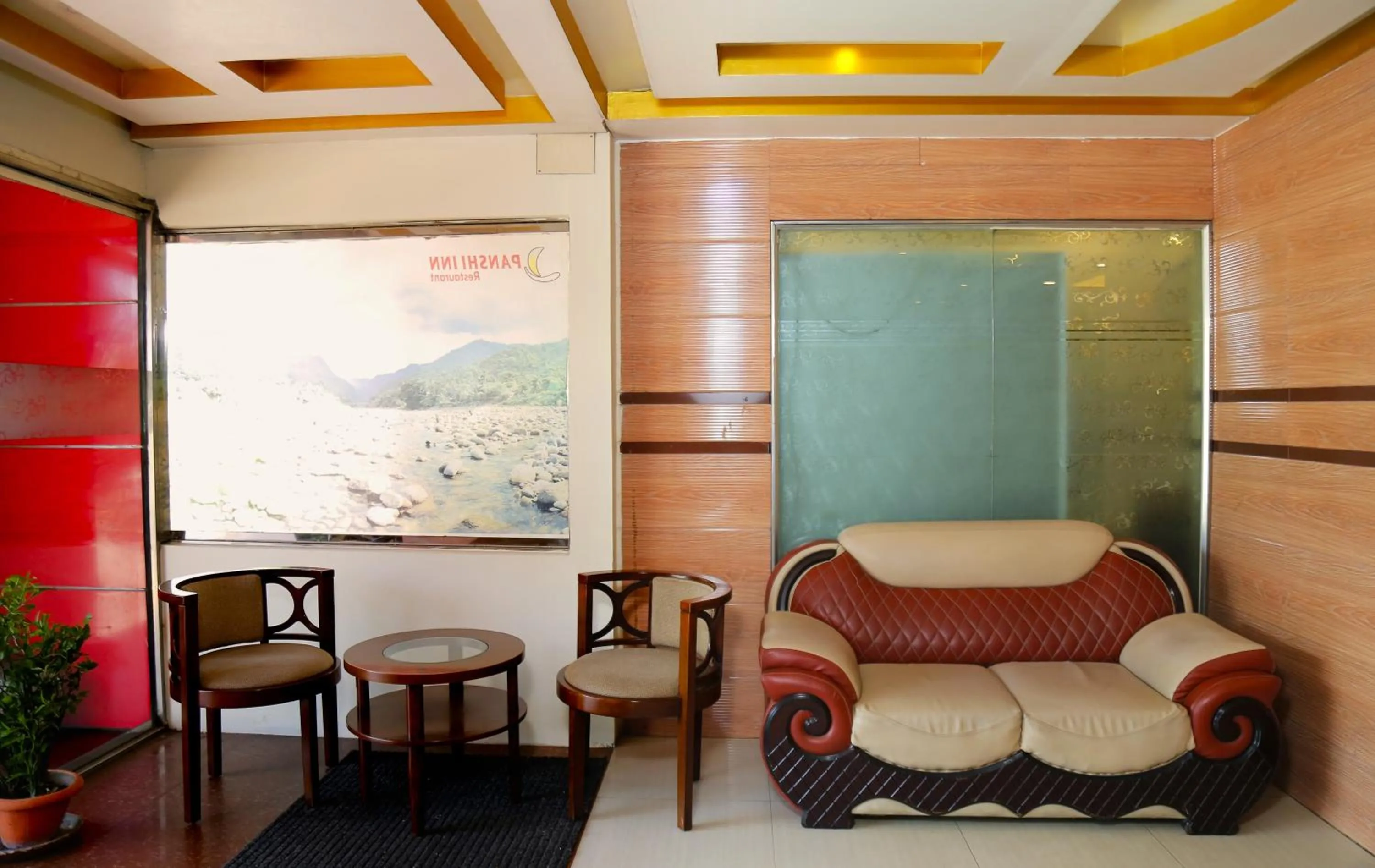Seating area in Panshi Inn Sylhet
