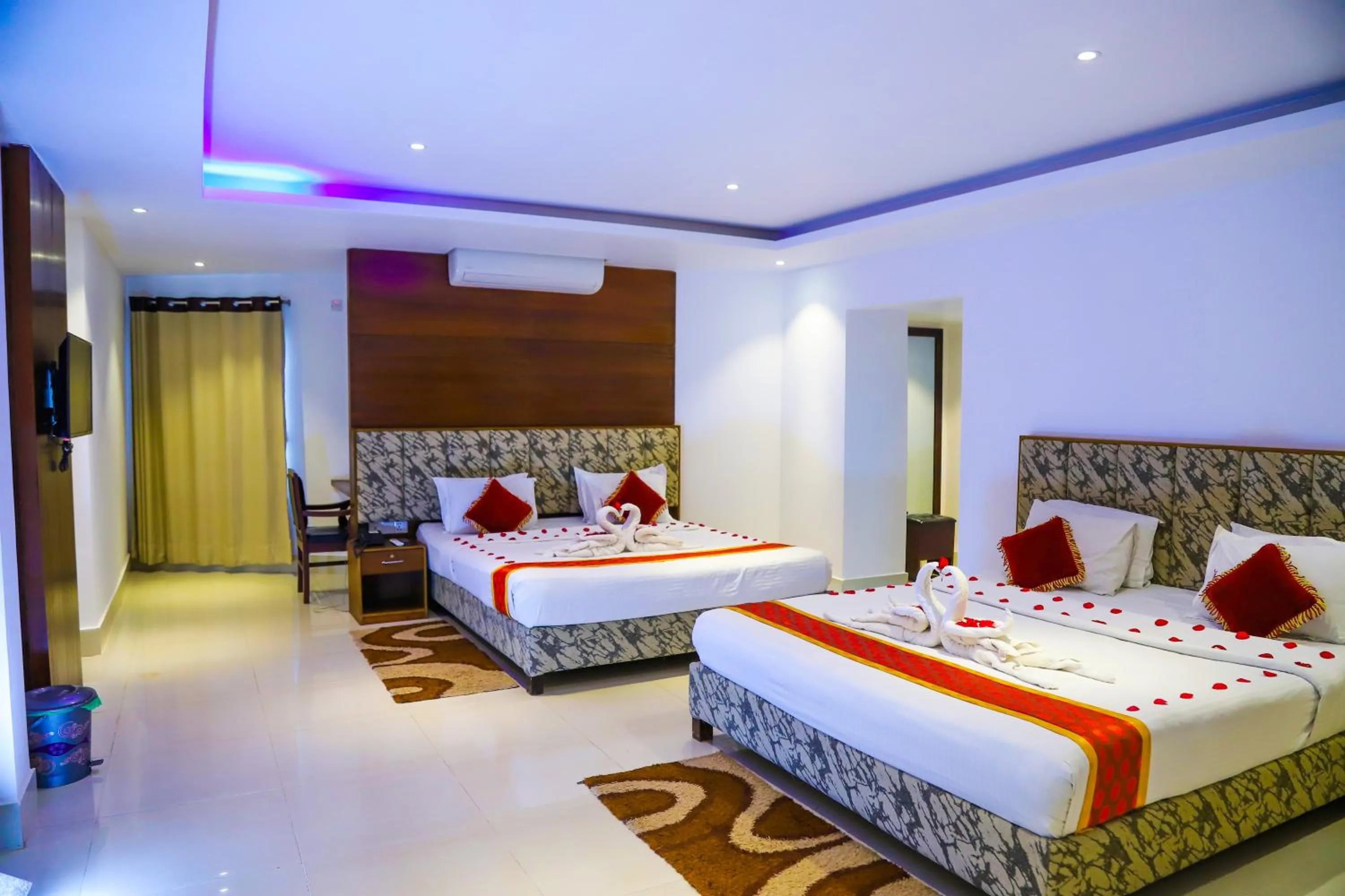 Bed in Panshi Inn Sylhet