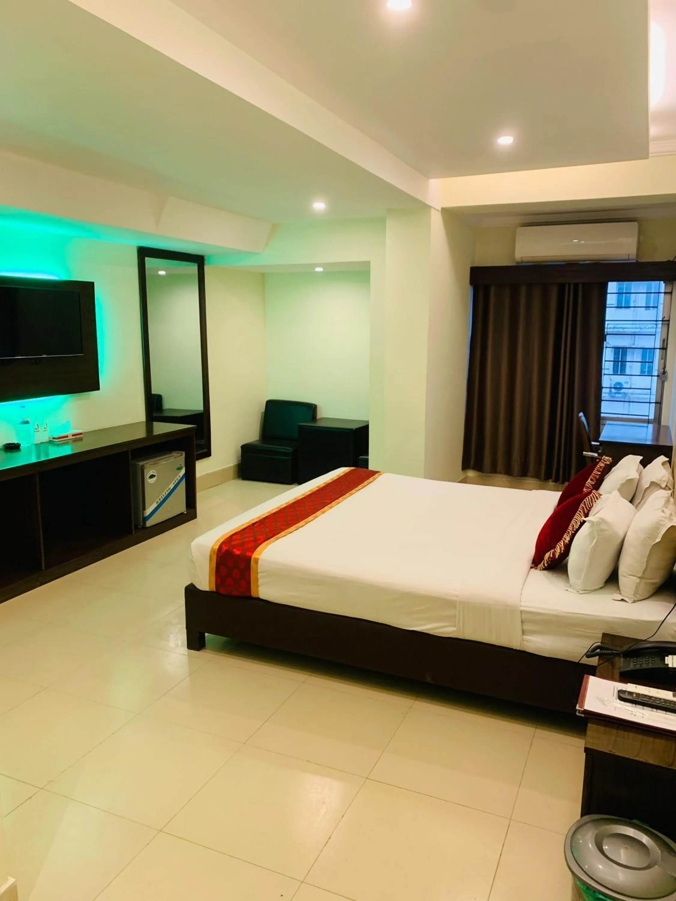 Bed in Panshi Inn Sylhet