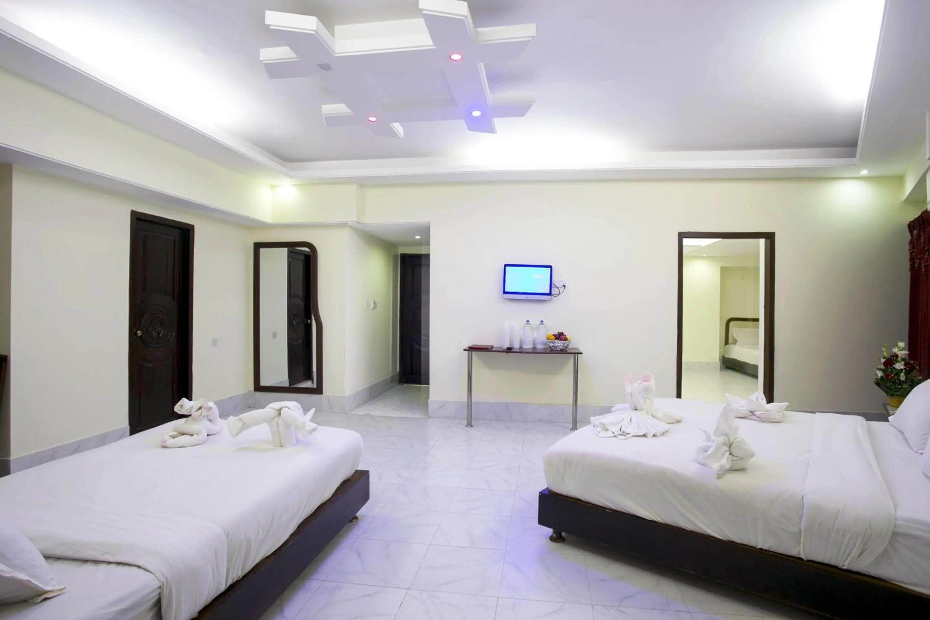 Bed in Panshi Inn Sylhet