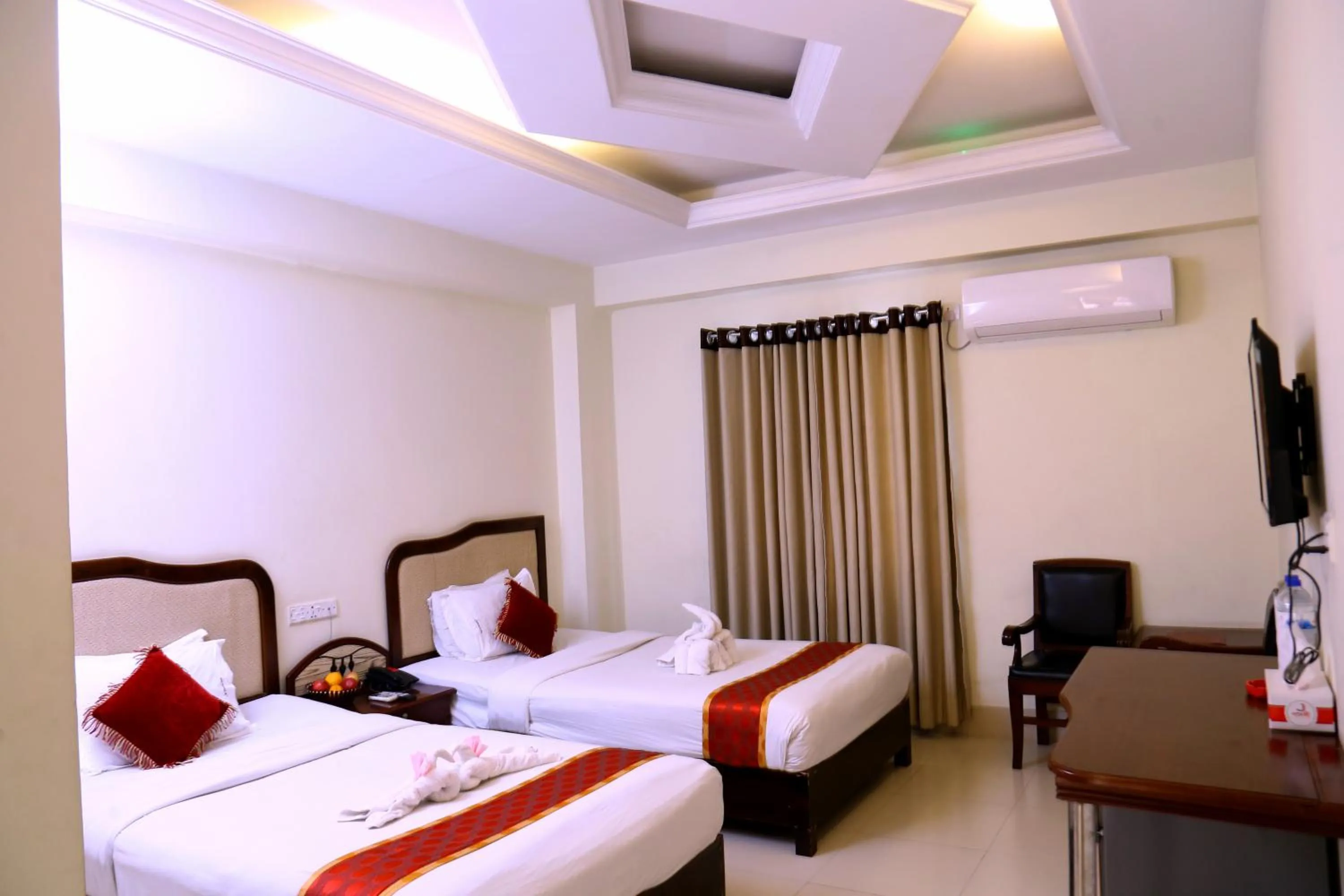 Bed in Panshi Inn Sylhet