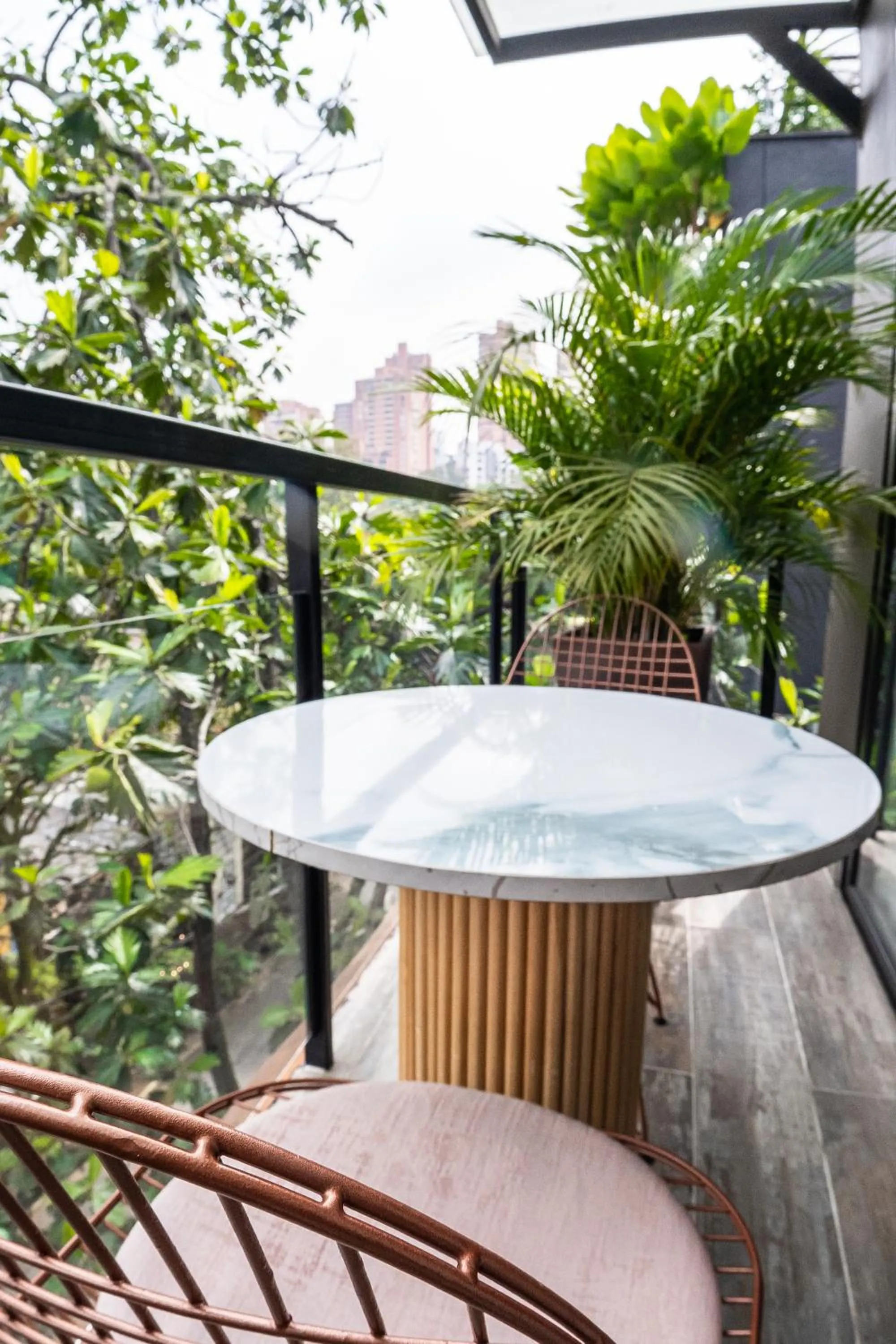 Seating area in The O by Seekers Medellín