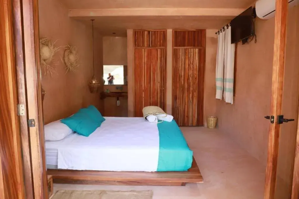 Bed in Hotel Rinconcito de Mazunte Bed in Hotel Rinconcito de Mazunte