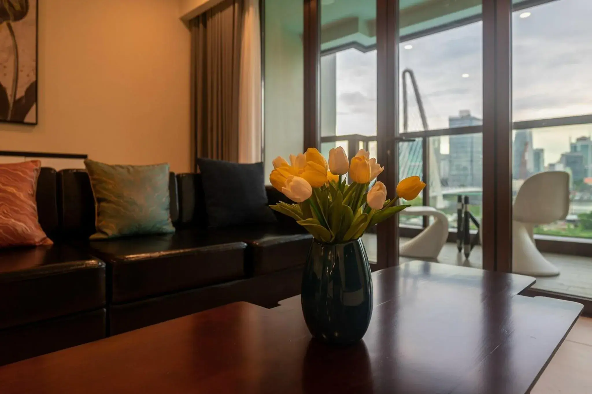 Living room in The Galleria Thủ Thiêm - Panorama Sky View Living room in The Galleria Thủ Thiêm - Panorama Sky View