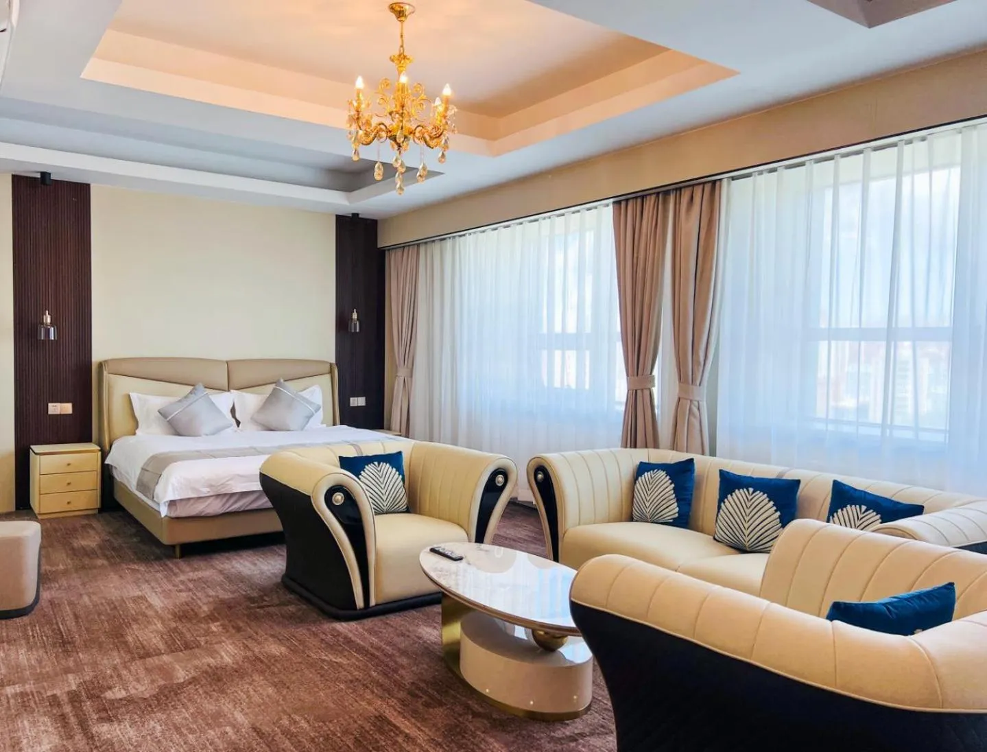 Bed in Amar Hotel Ulaanbaatar live