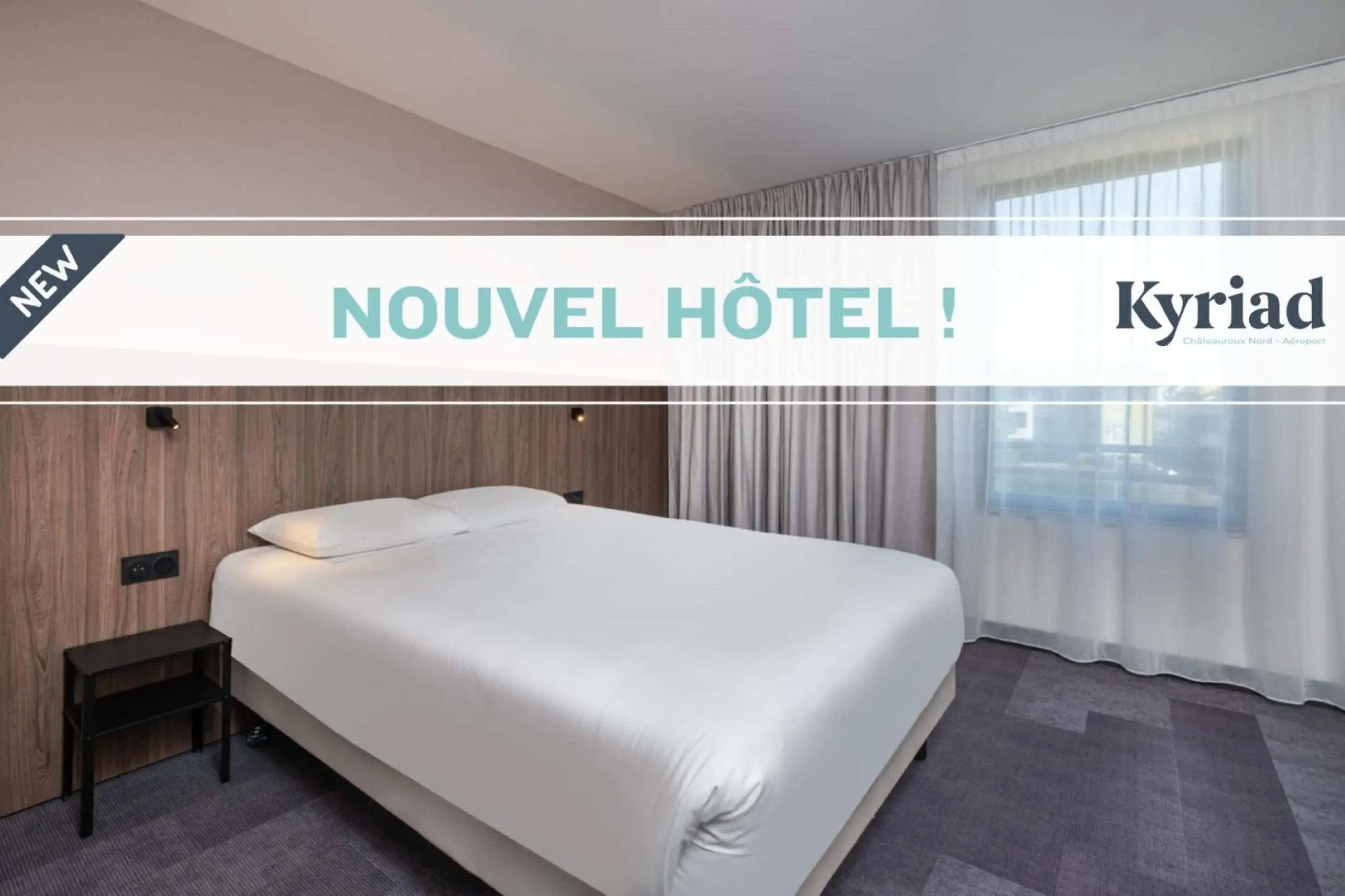 Bed in Kyriad Chateauroux Nord - Aéroport Bed in Kyriad Chateauroux Nord - Aéroport