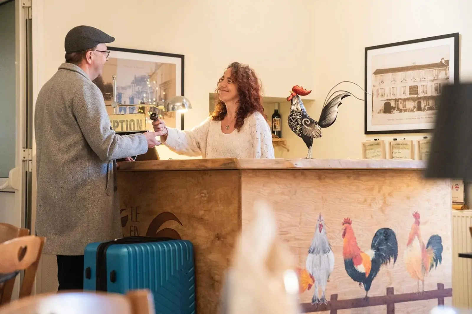 Lobby or reception in Hotel Auberge du Fin Chapon Lobby or reception in Hotel Auberge du Fin Chapon