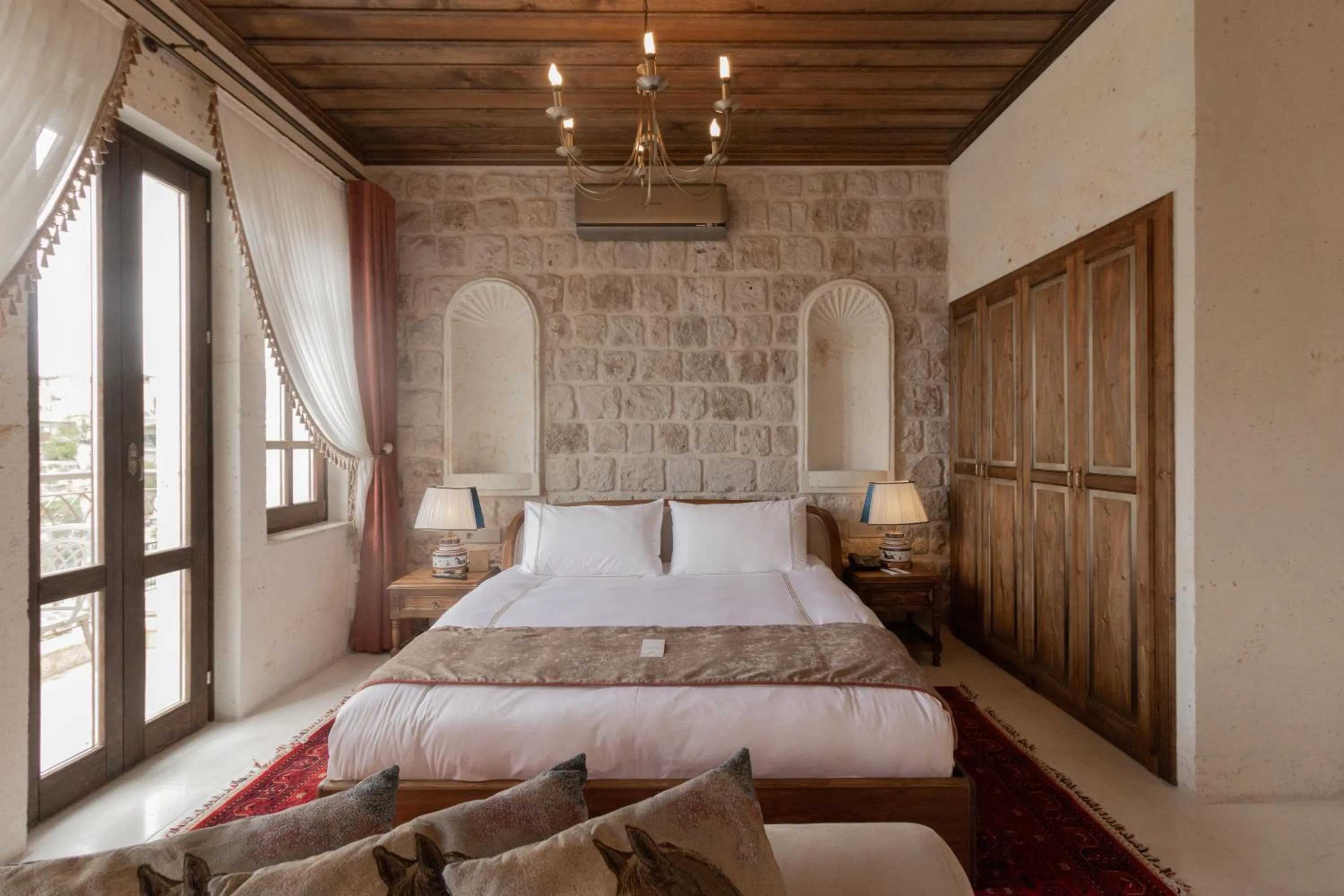 Bed in Via Regia Cappadocia Hotel
