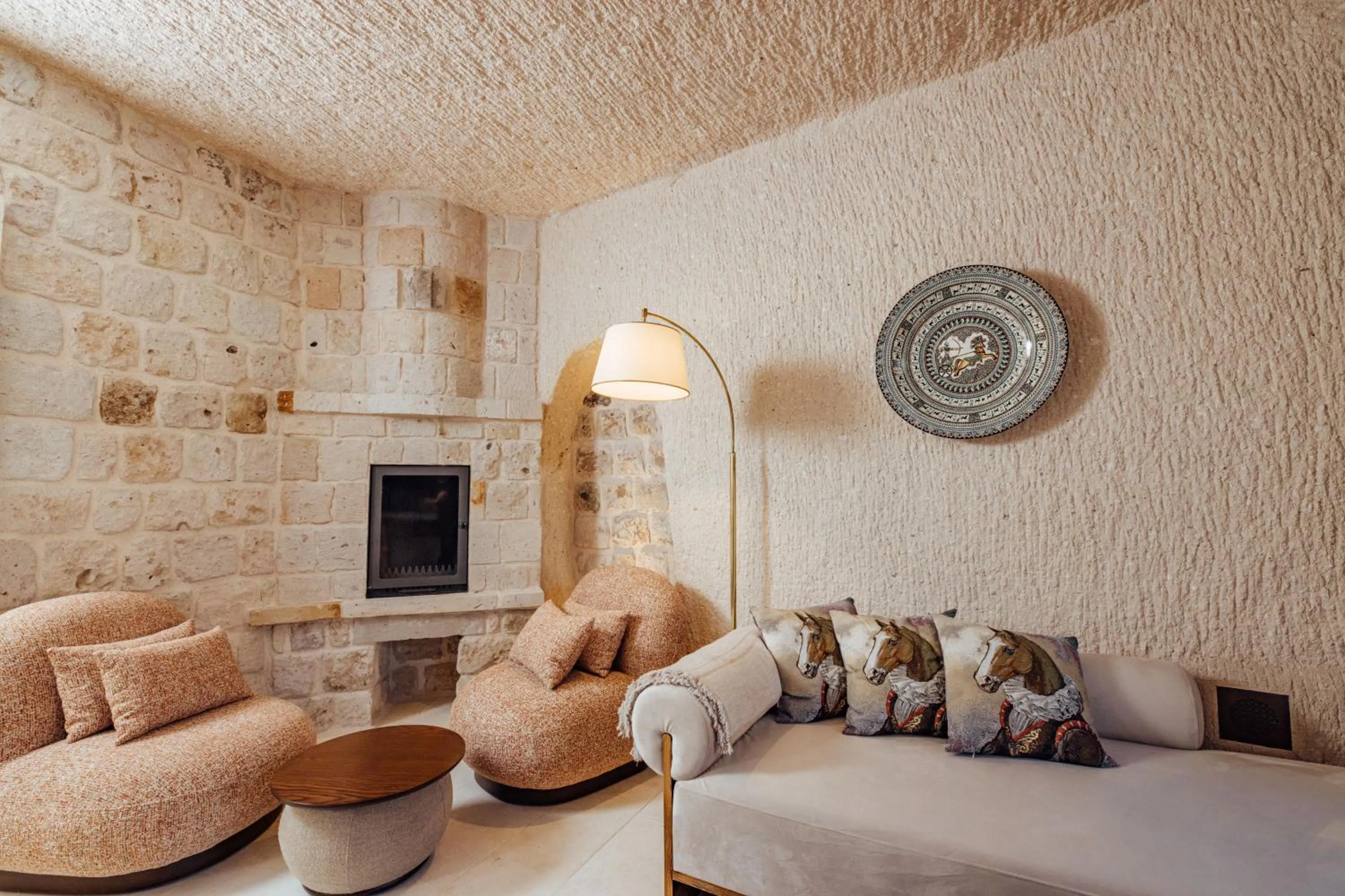 Seating area, Bed in Via Regia Cappadocia Hotel