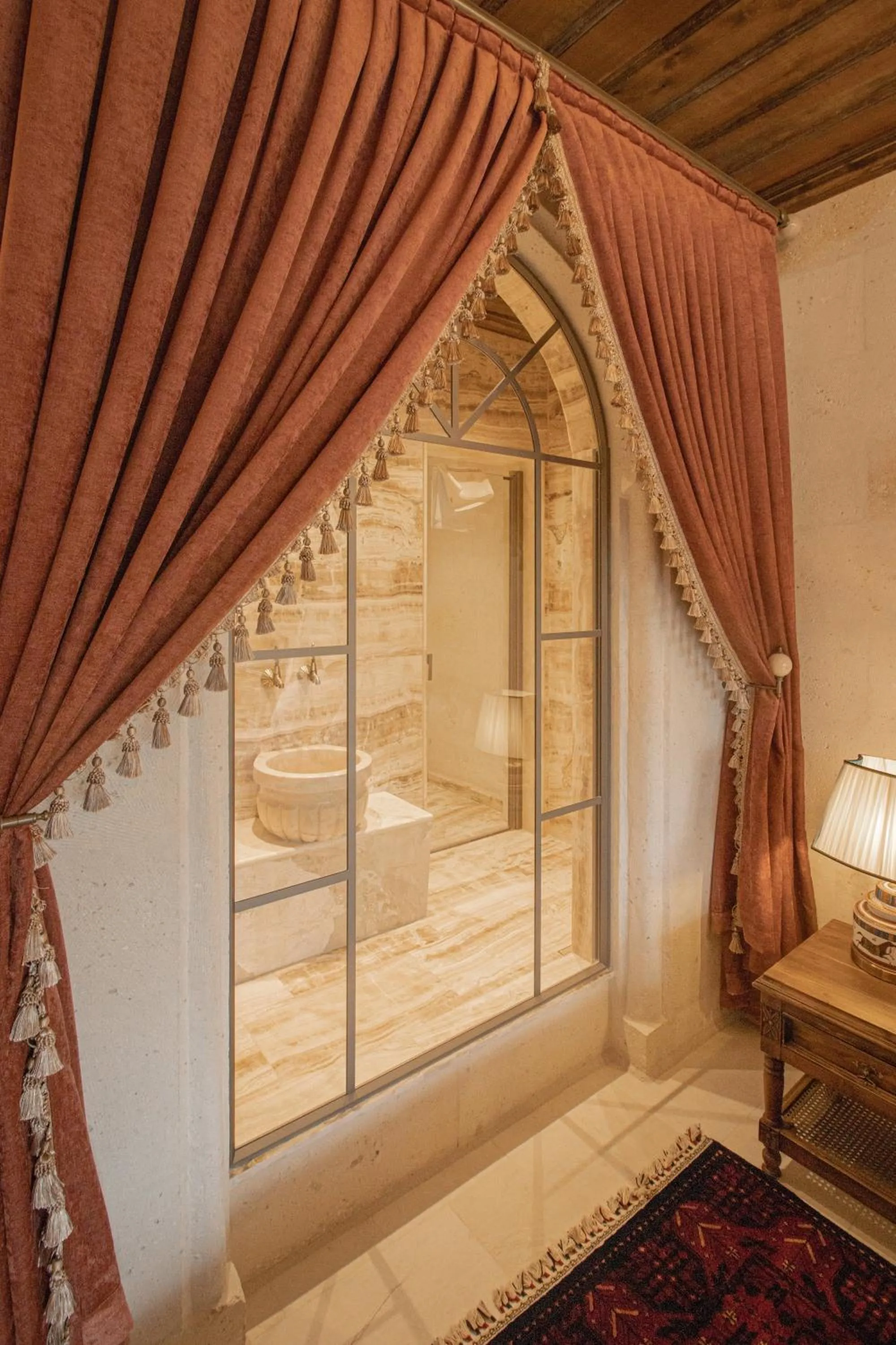 Bathroom, Bed in Via Regia Cappadocia Hotel