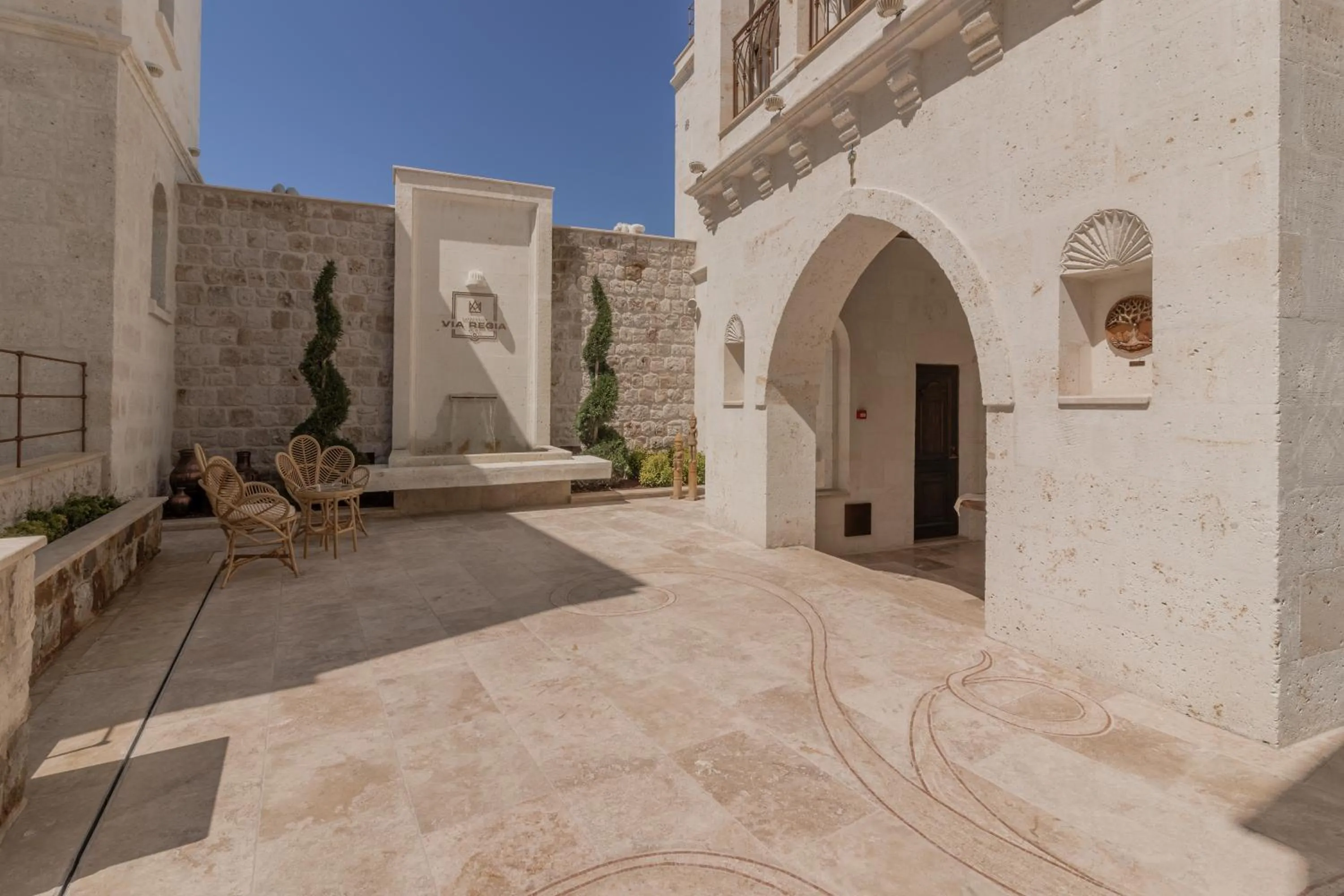 Patio in Via Regia Cappadocia Hotel