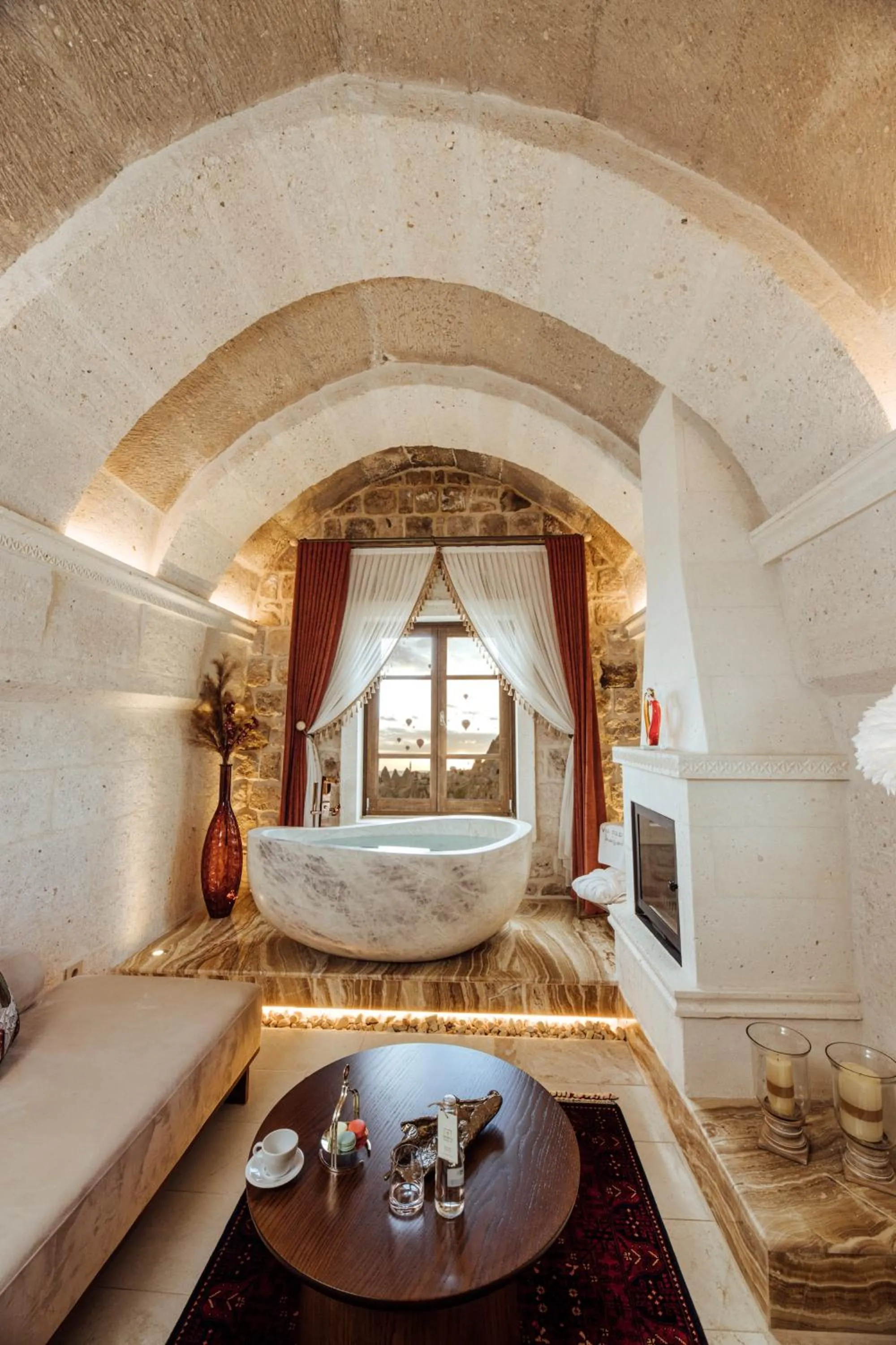 Seating area, Bed in Via Regia Cappadocia Hotel