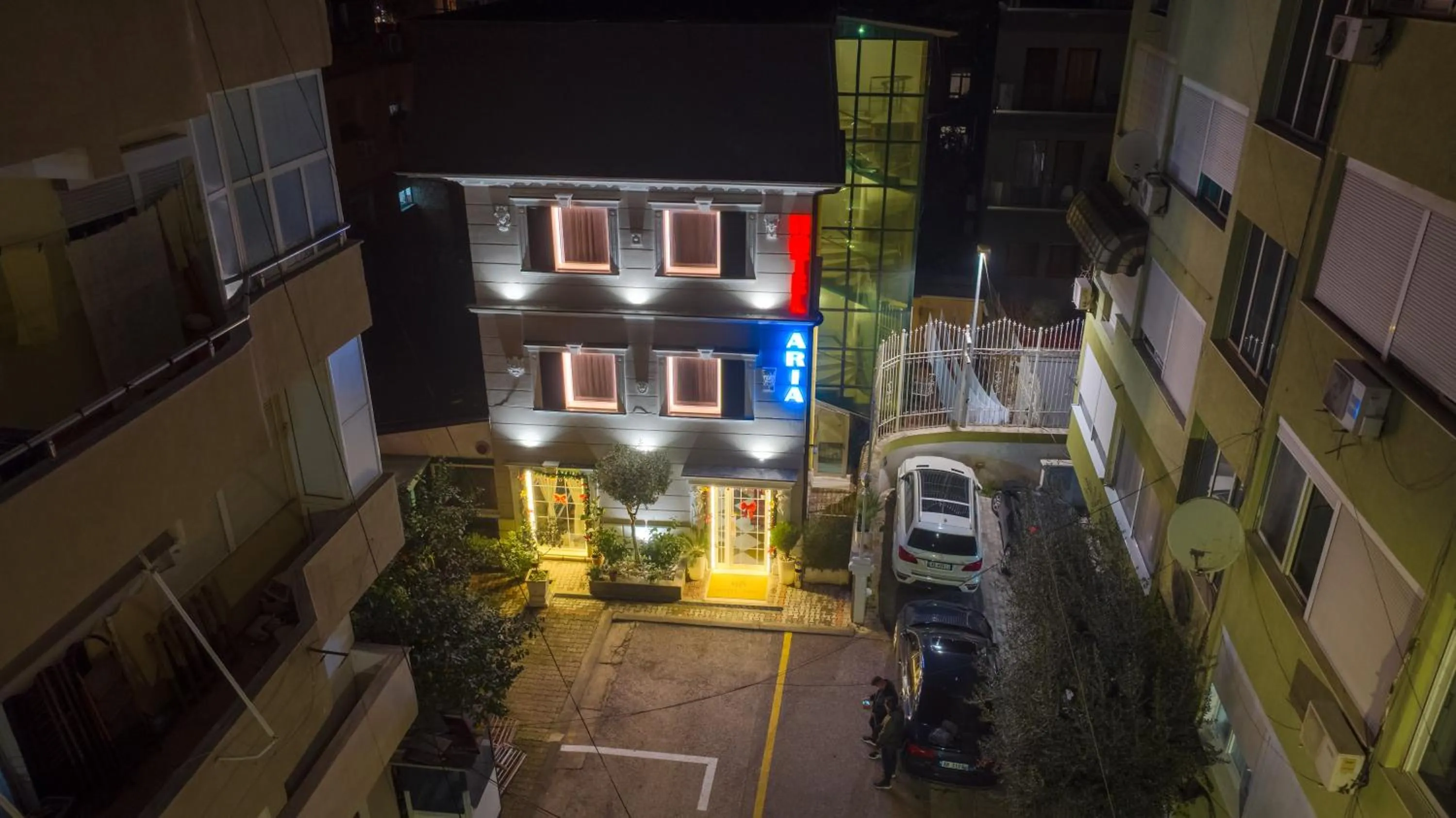 Property building in Hotel Aria