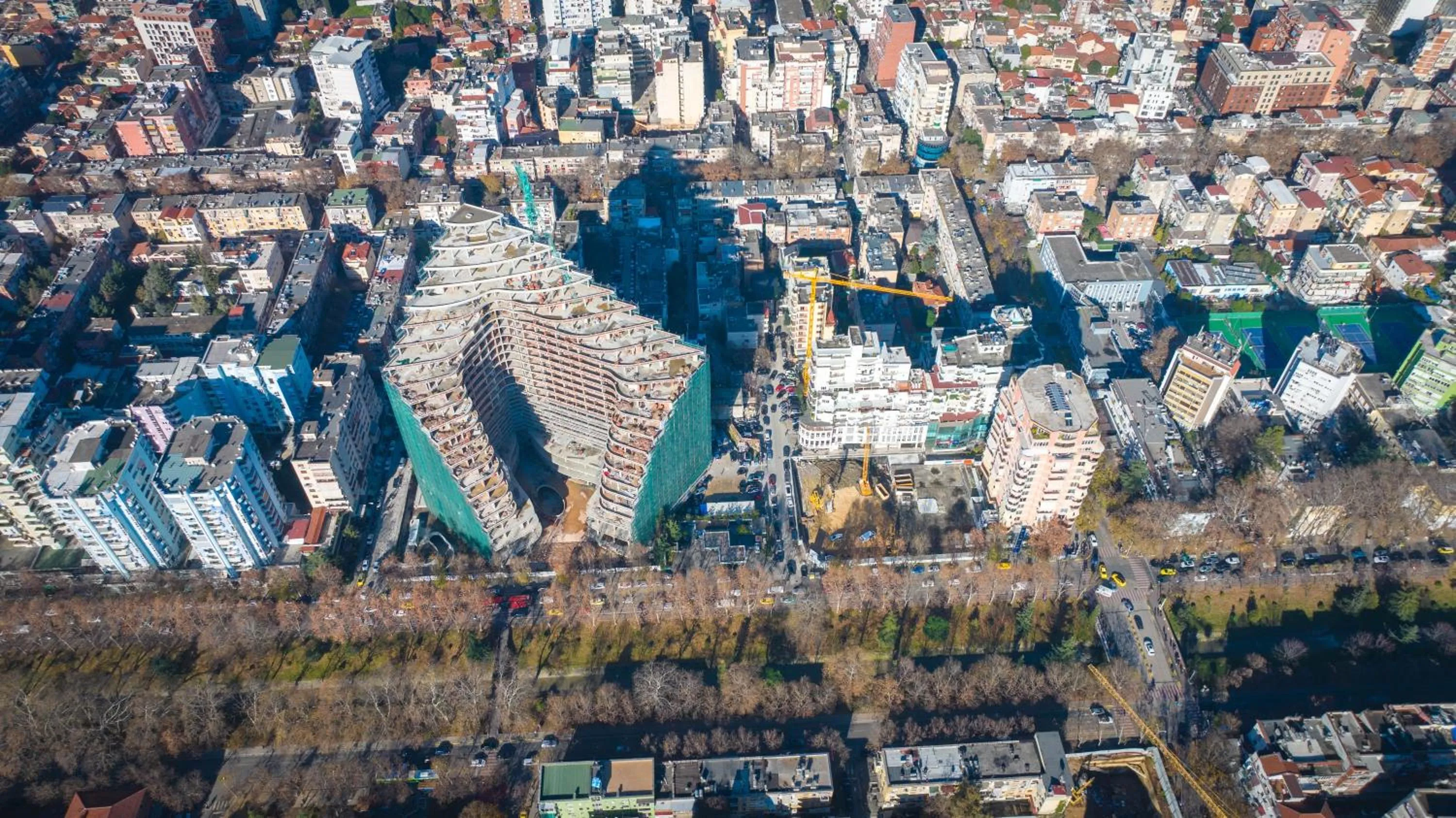 Property building in Hotel Aria