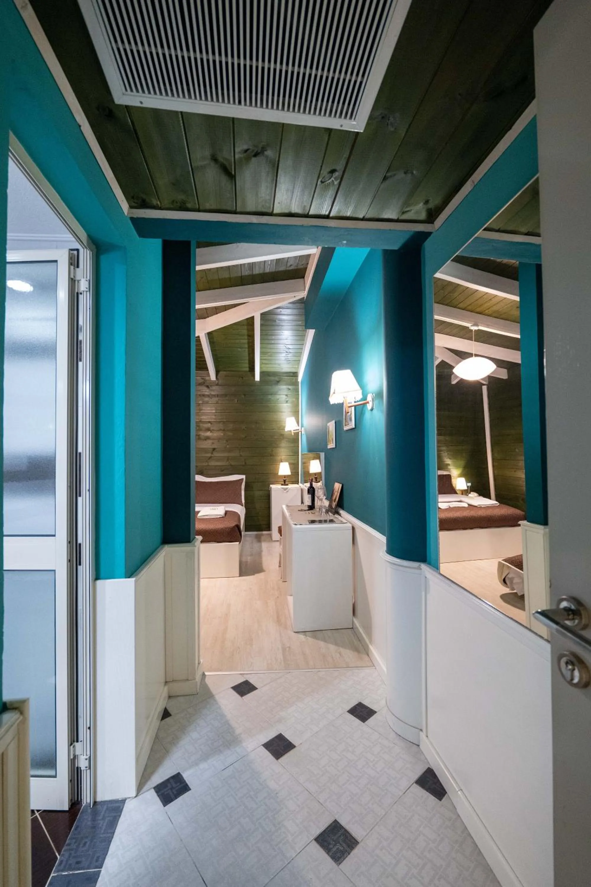 Seating area in Hotel Aria