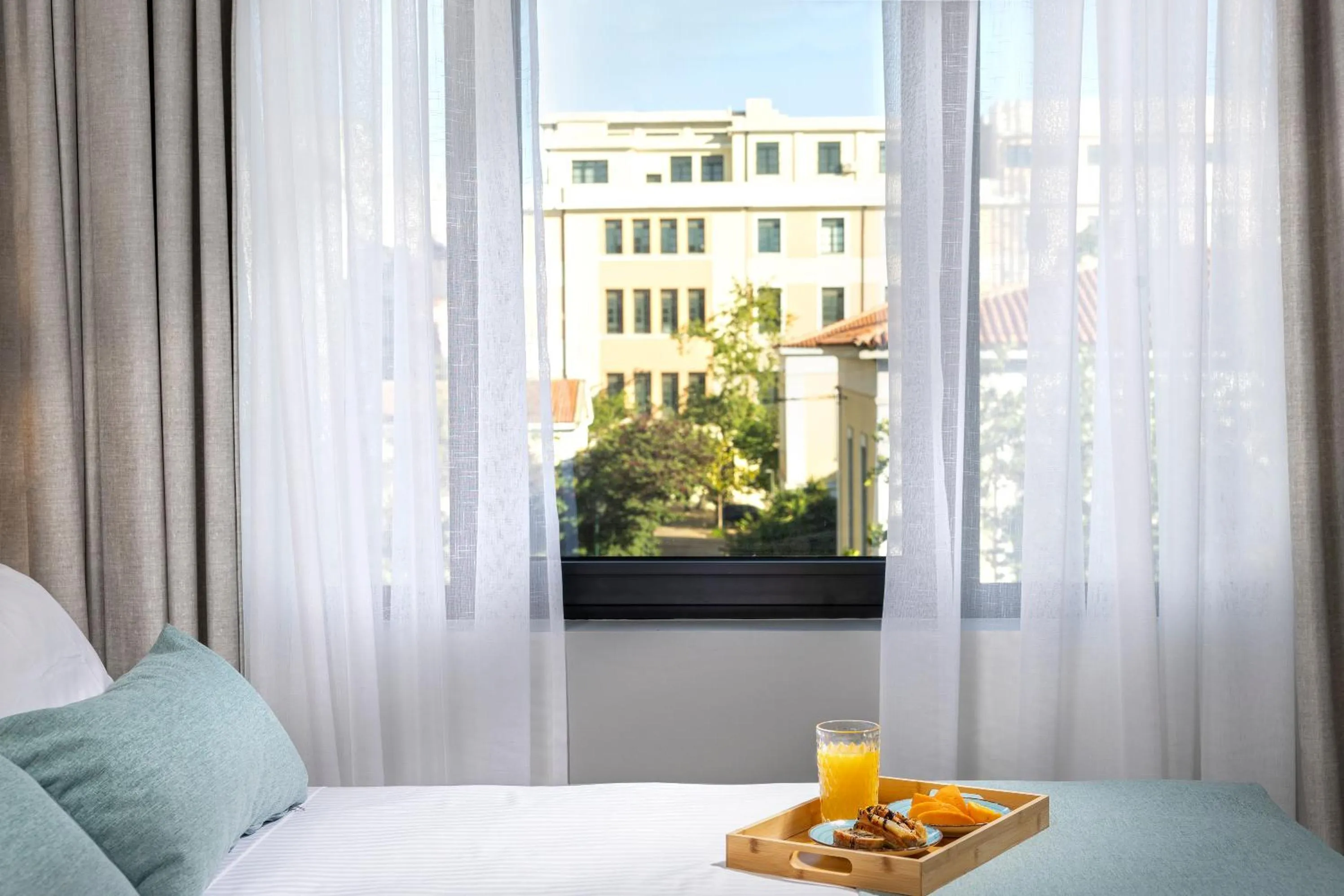 View (from property/room), Bed in Hestia - Asklipiou 9