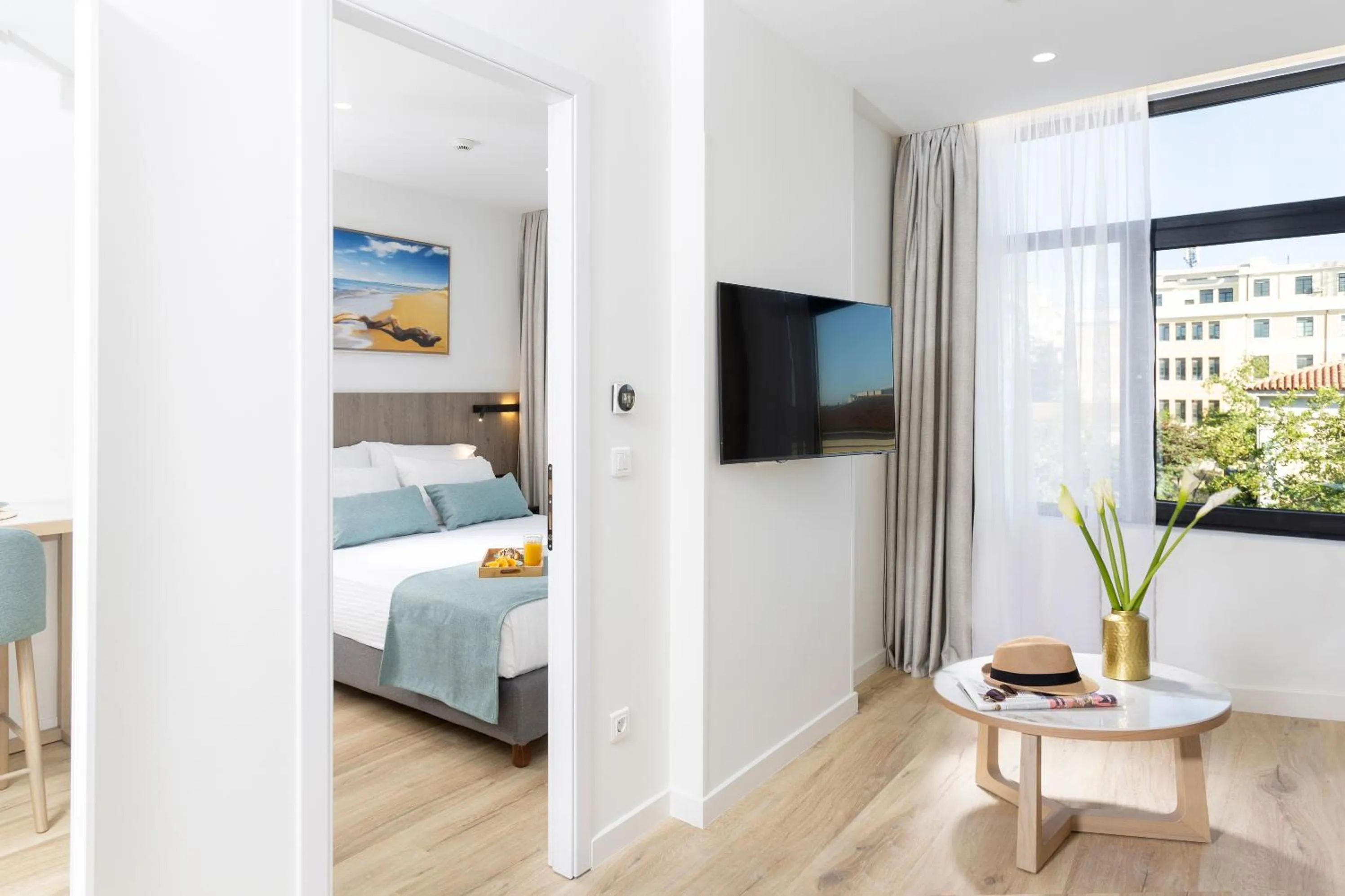 Bedroom, Bed in Hestia - Asklipiou 9