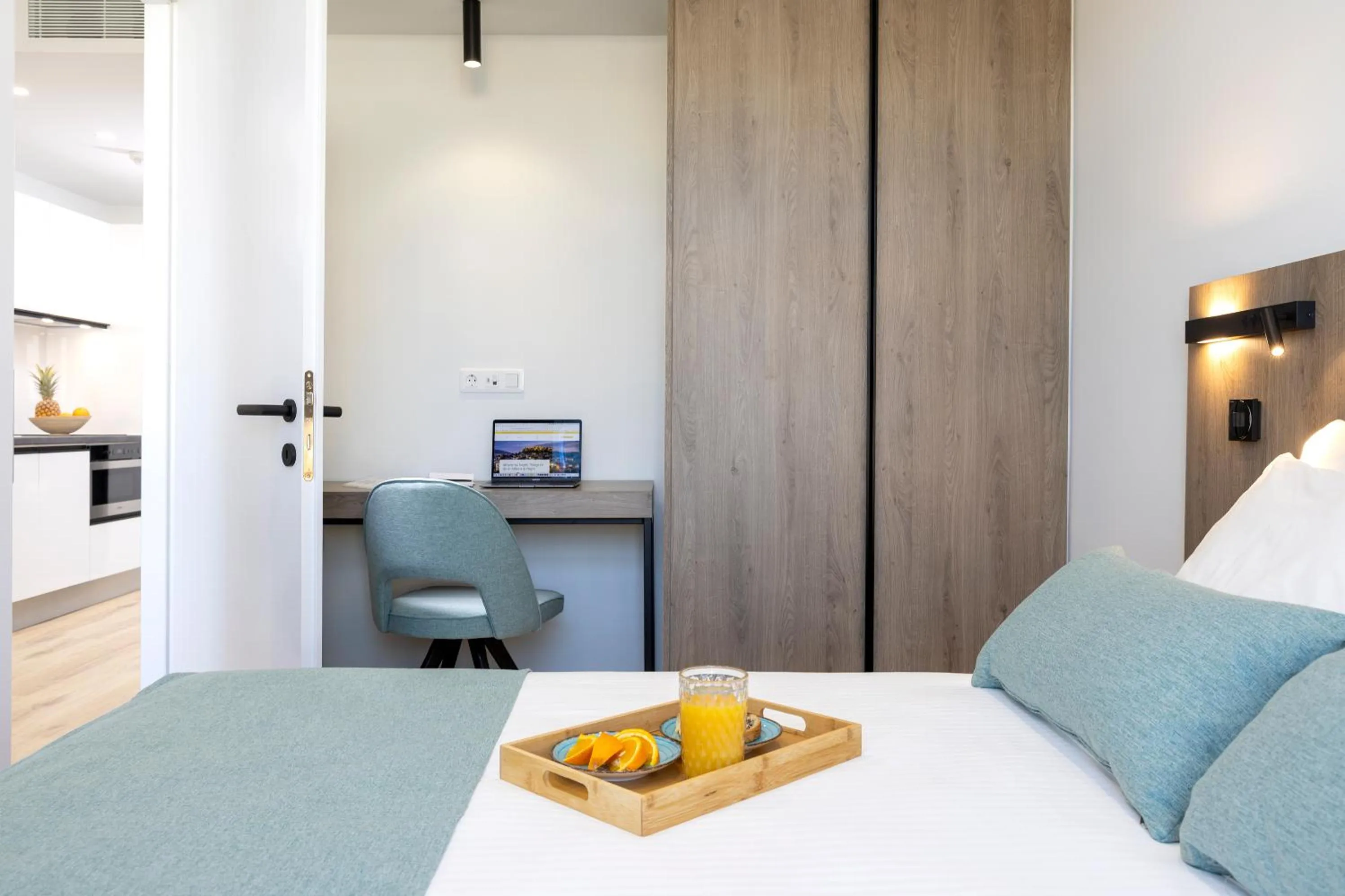 Bedroom, Bed in Hestia - Asklipiou 9