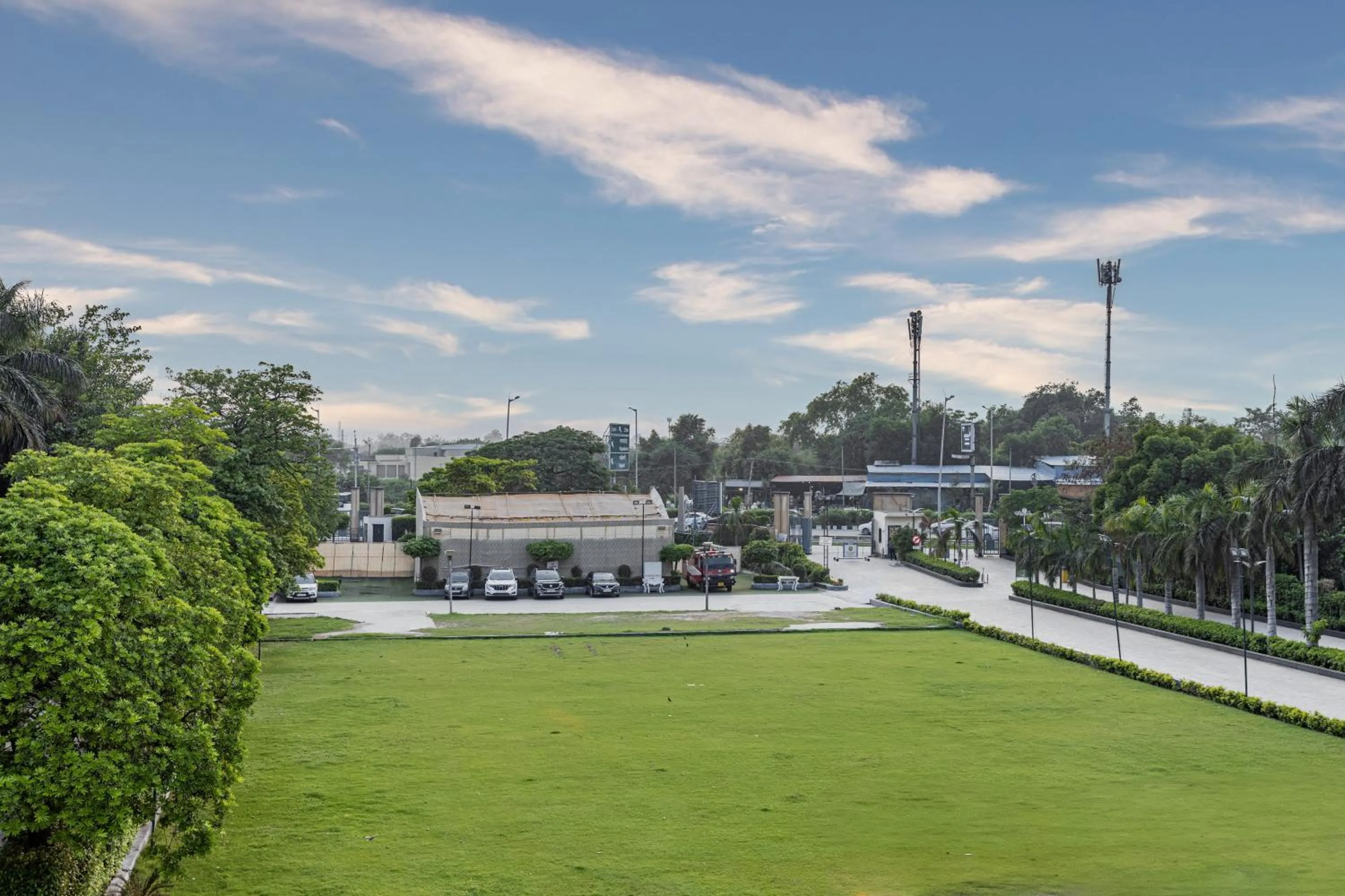 Garden view in The Nikunj Hotels