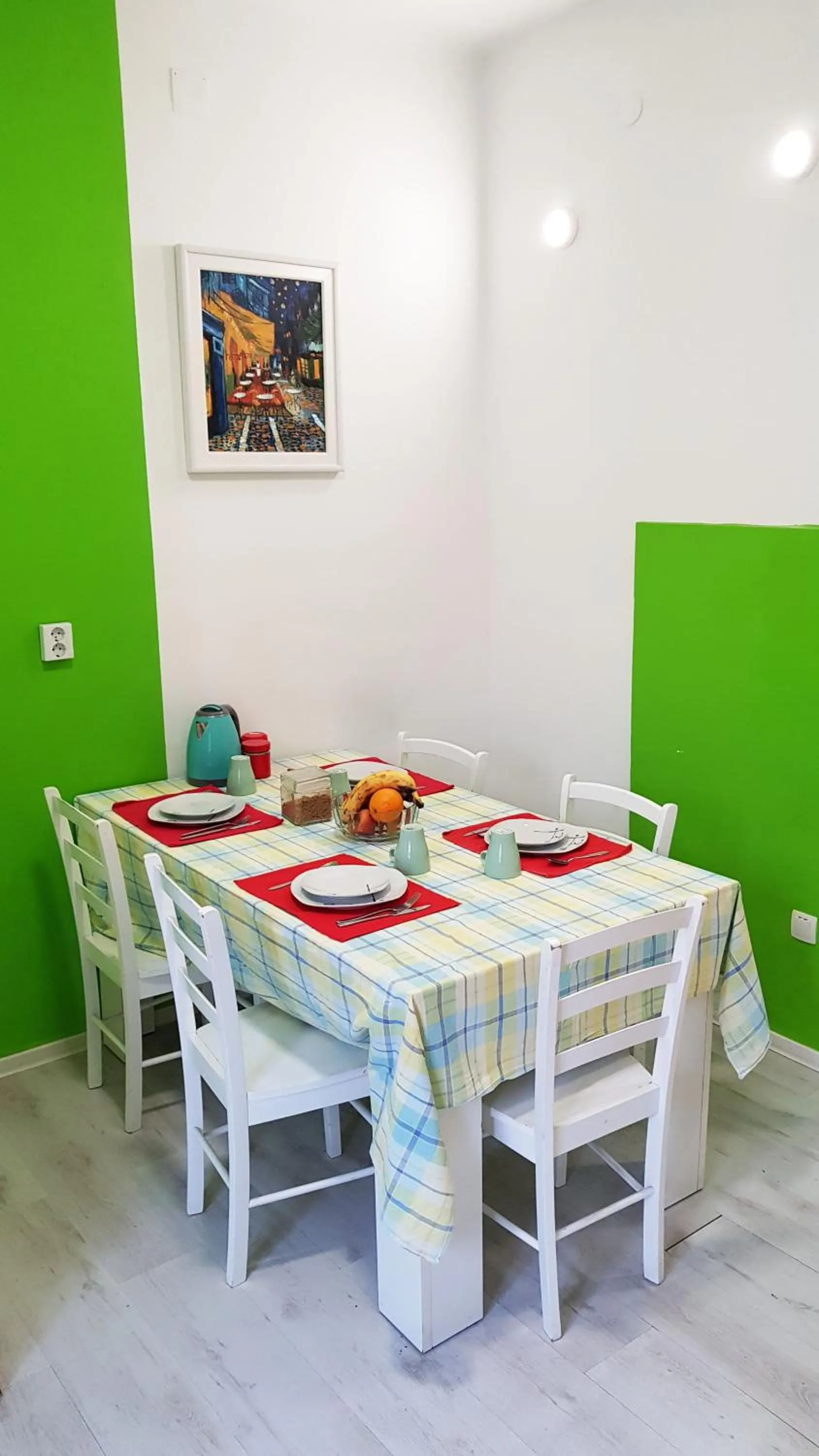 Living room in Croparadise Hostel