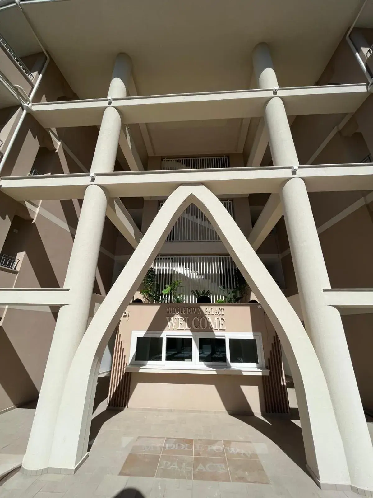 Facade/entrance in Middle Town Palace Facade/entrance in Middle Town Palace