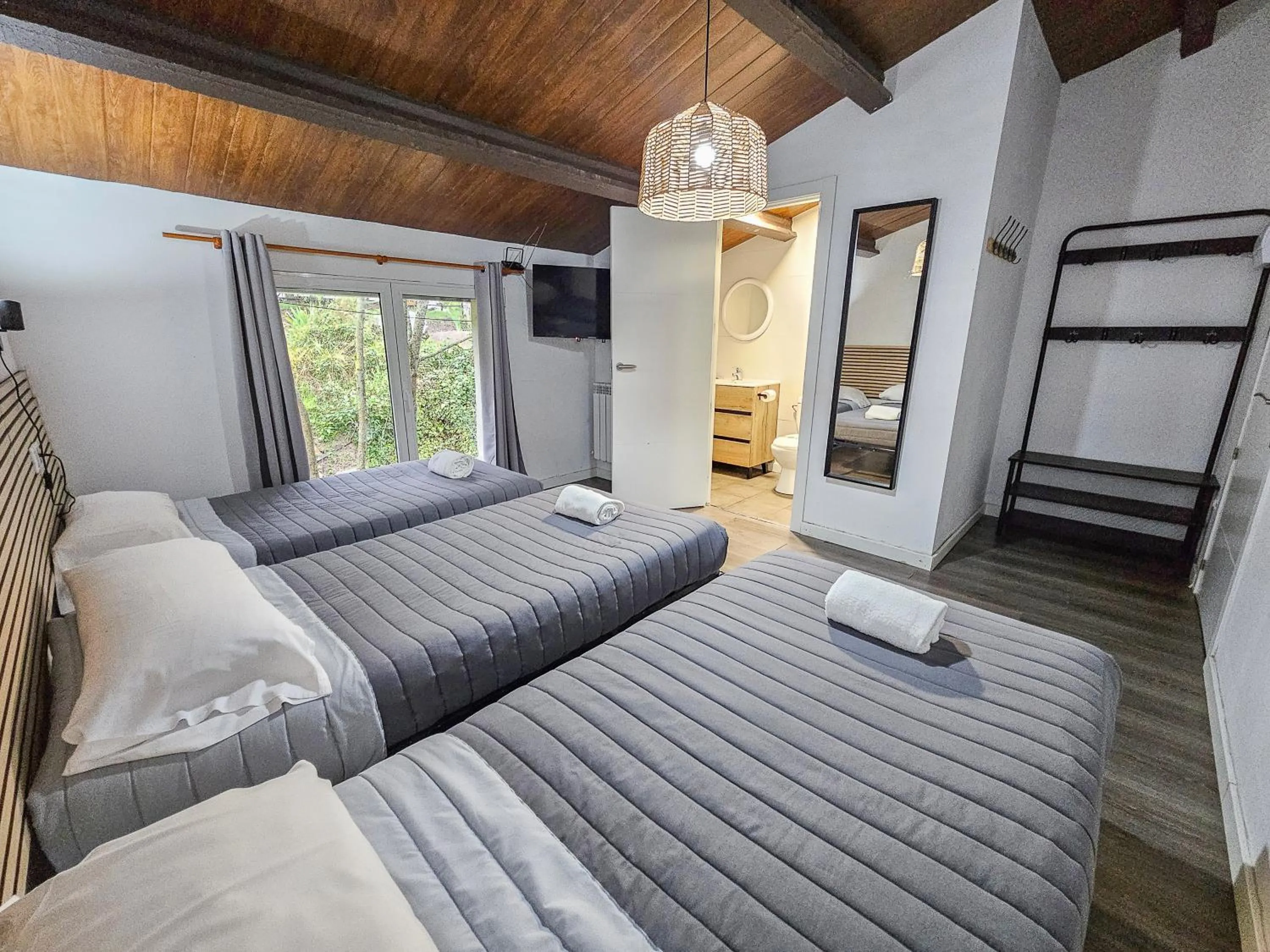 Bed in SOLOPUENT Hotel Rural