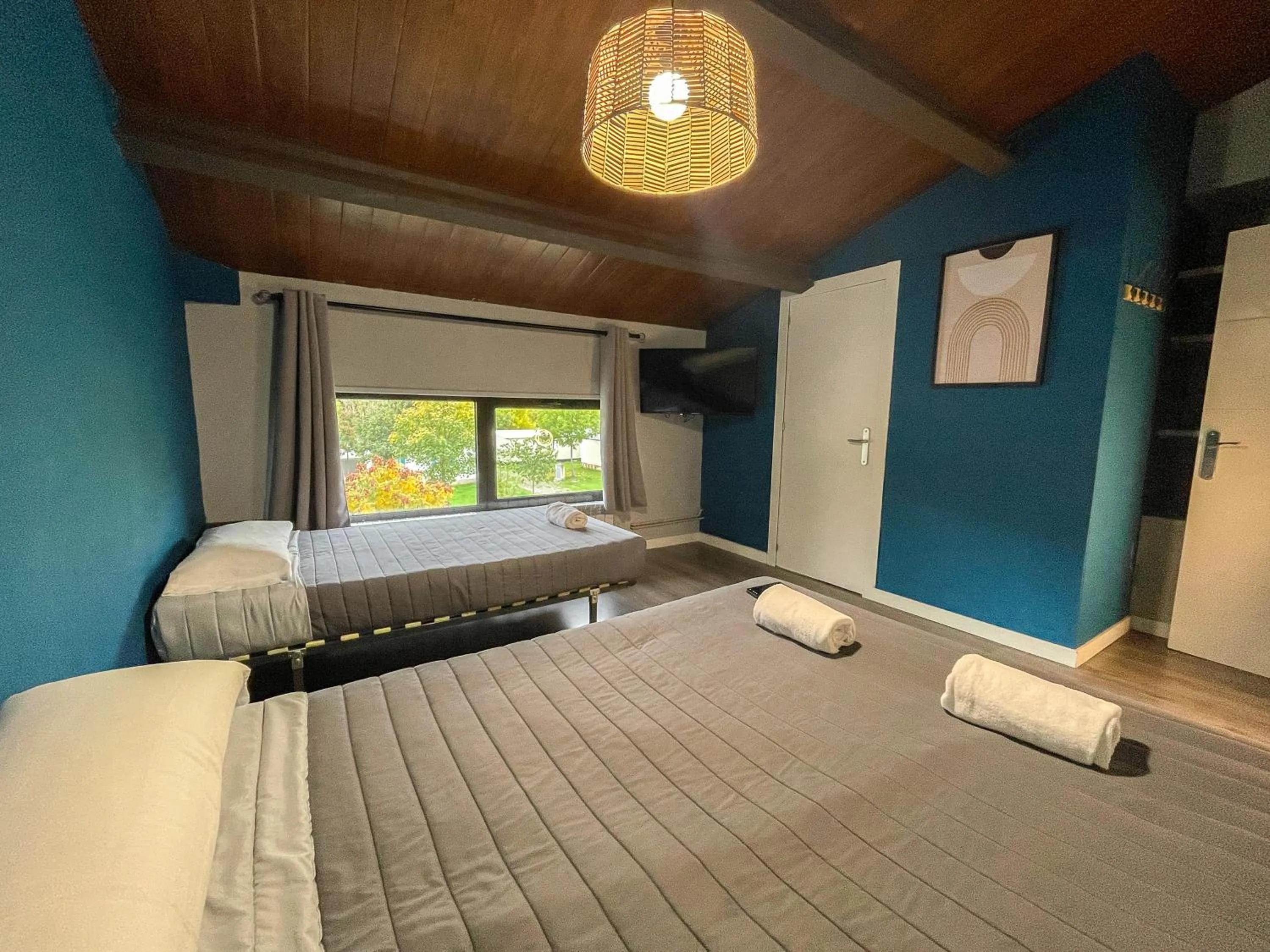 Bed in SOLOPUENT Hotel Rural