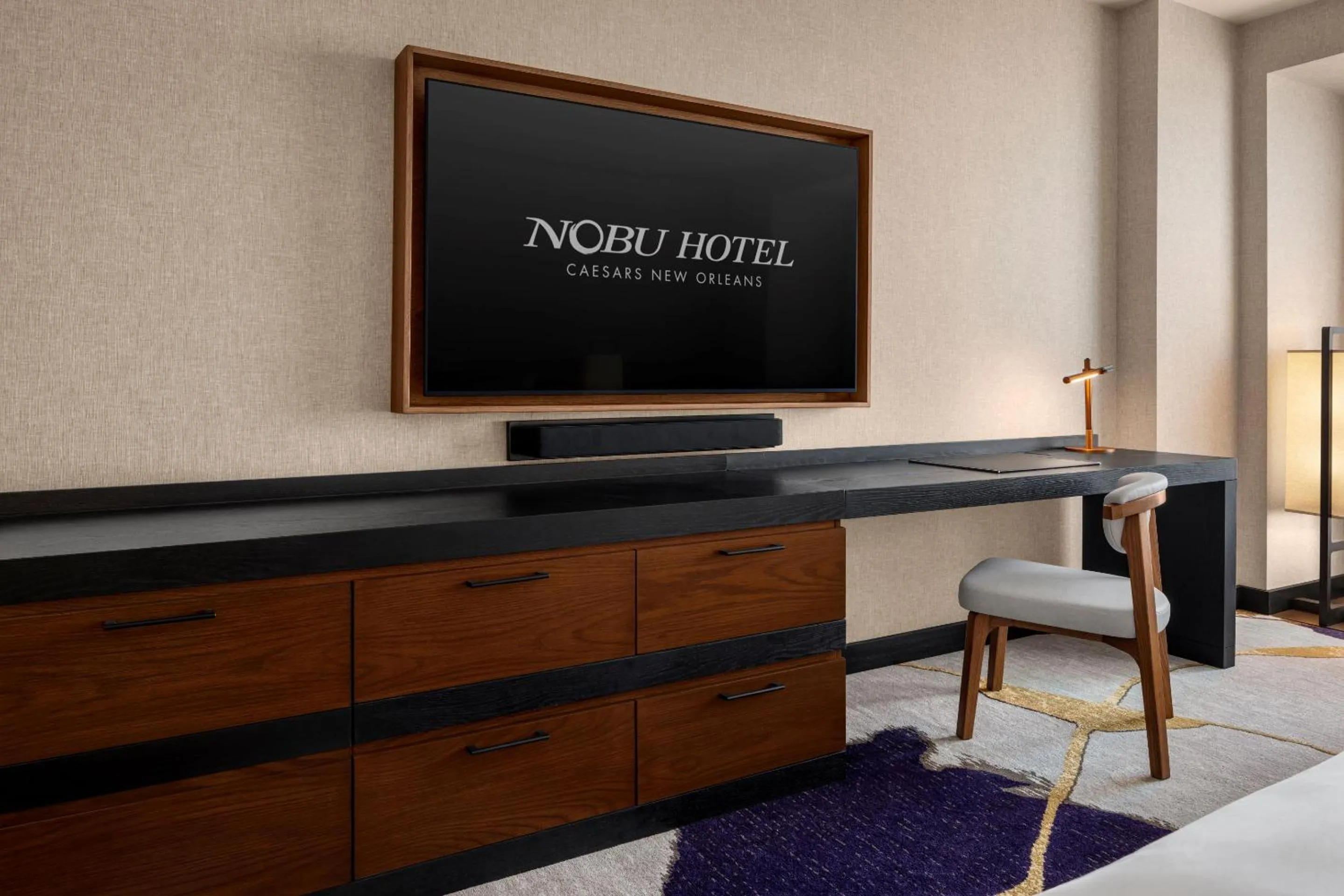 TV and multimedia, Bed in Nobu New Orleans, A Caesars Destination