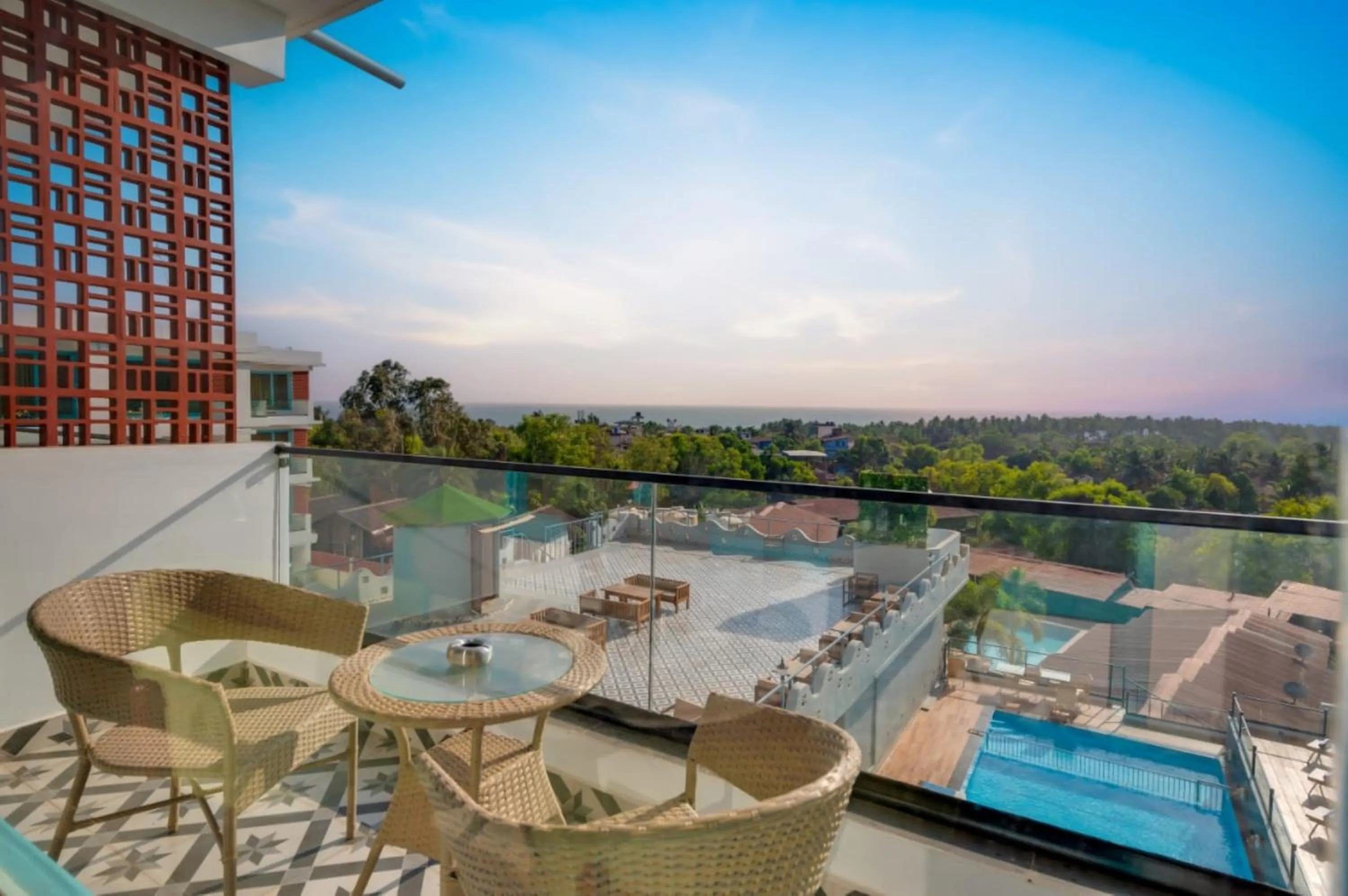 Balcony/Terrace in Grand Continent Morjim