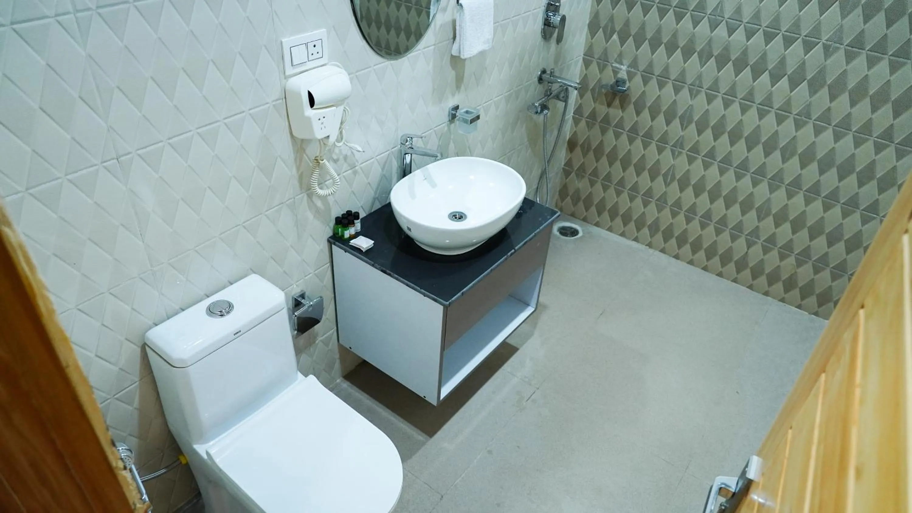 Shower in Saanjh Cottages