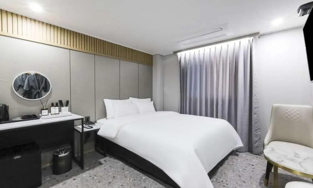 TV and multimedia, Bed in JECHEON No 25 HOTEL