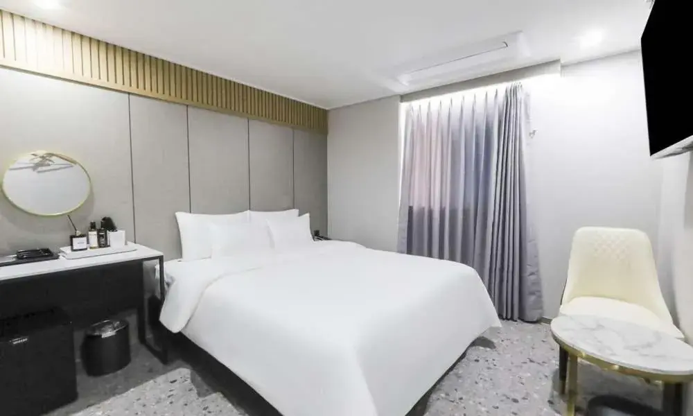 Bed in JECHEON No 25 HOTEL Bed in JECHEON No 25 HOTEL