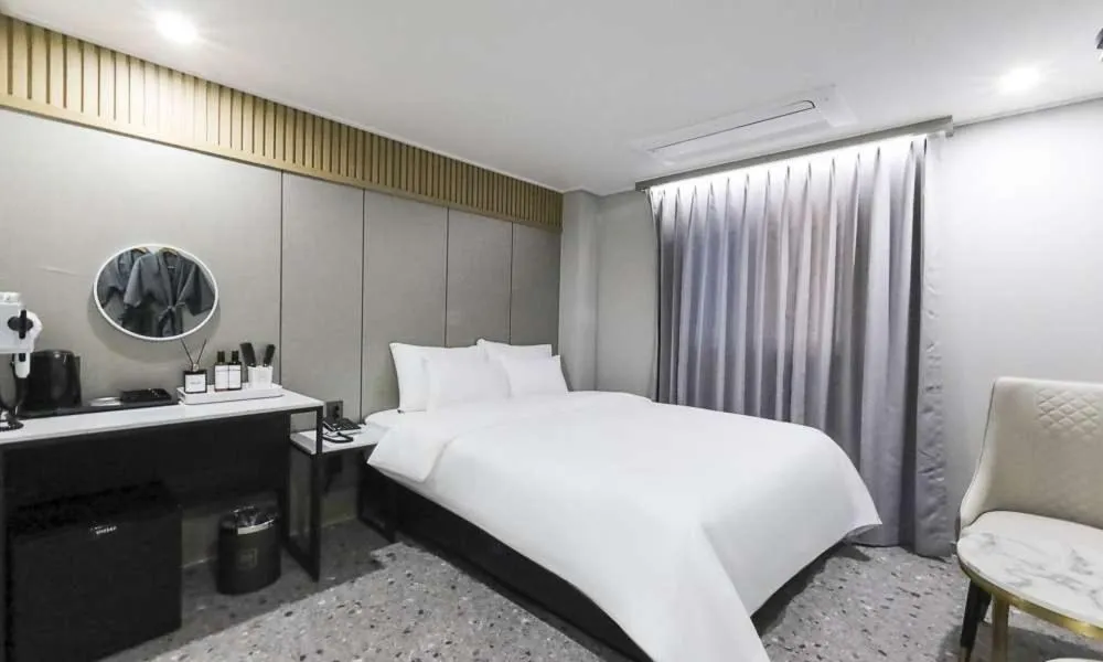 Bed in JECHEON No 25 HOTEL