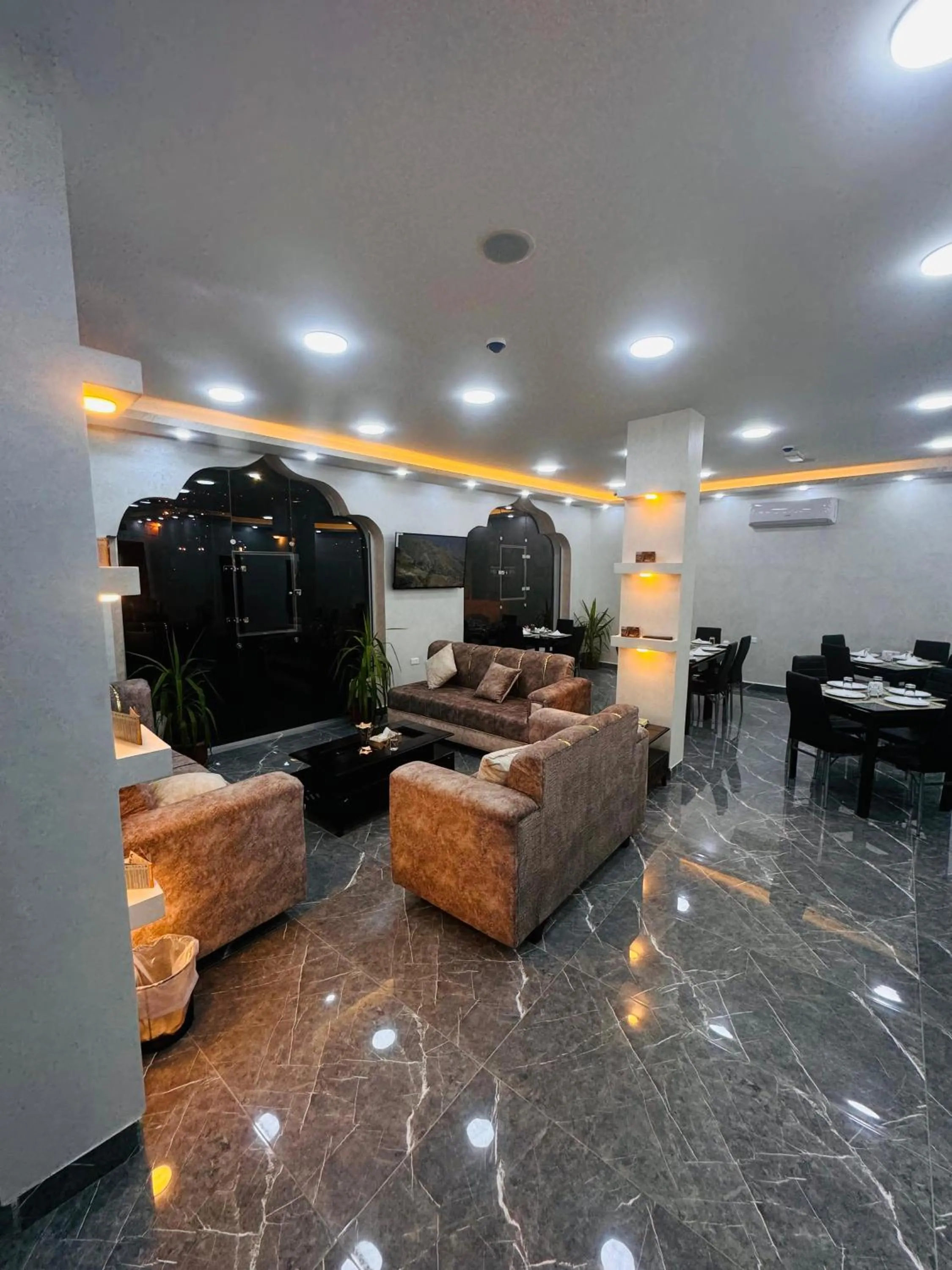 Seating area in Marsa City Hotel