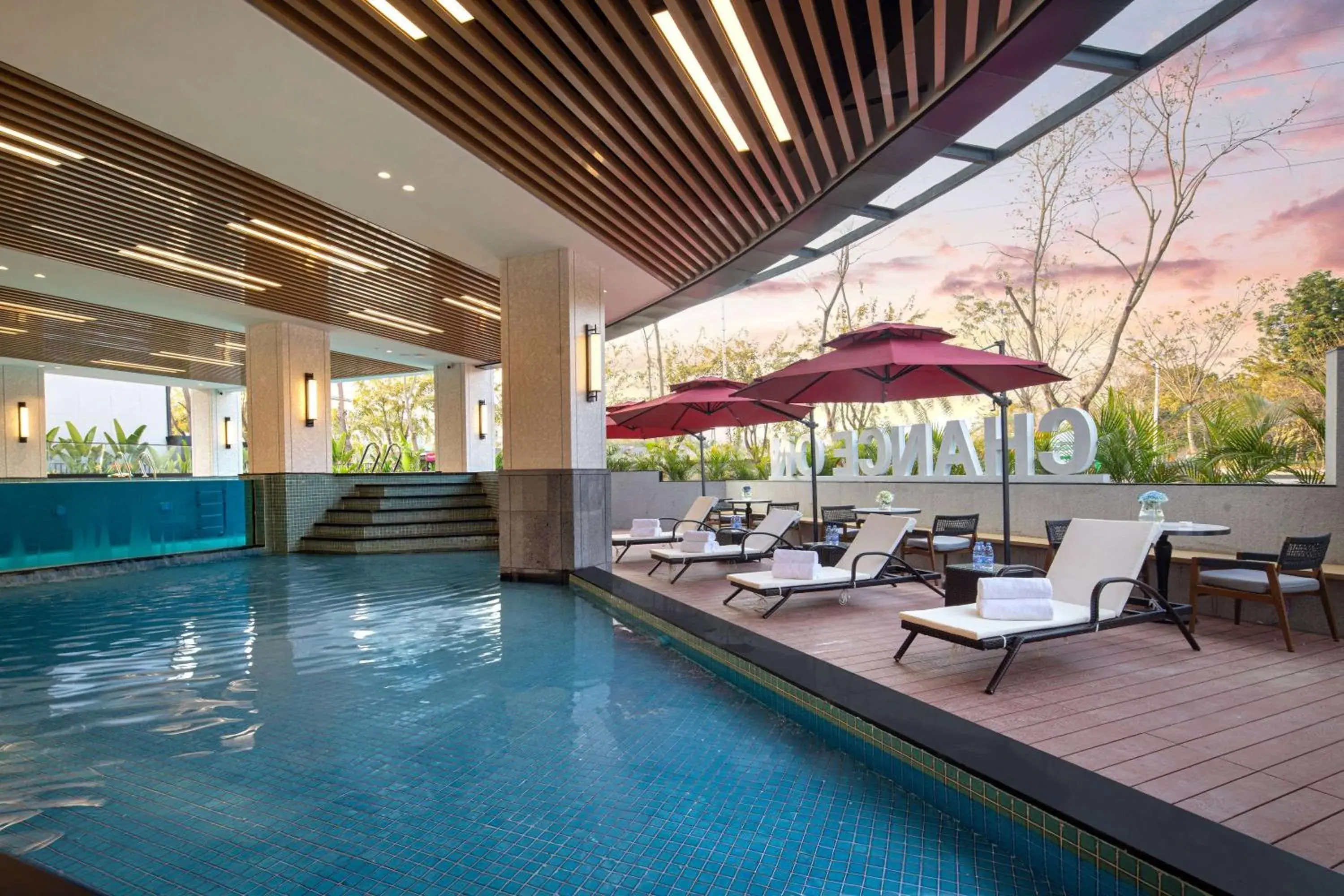 Pool view in Ramada by Wyndham Xishuangbanna Jinghong Pool view in Ramada by Wyndham Xishuangbanna Jinghong