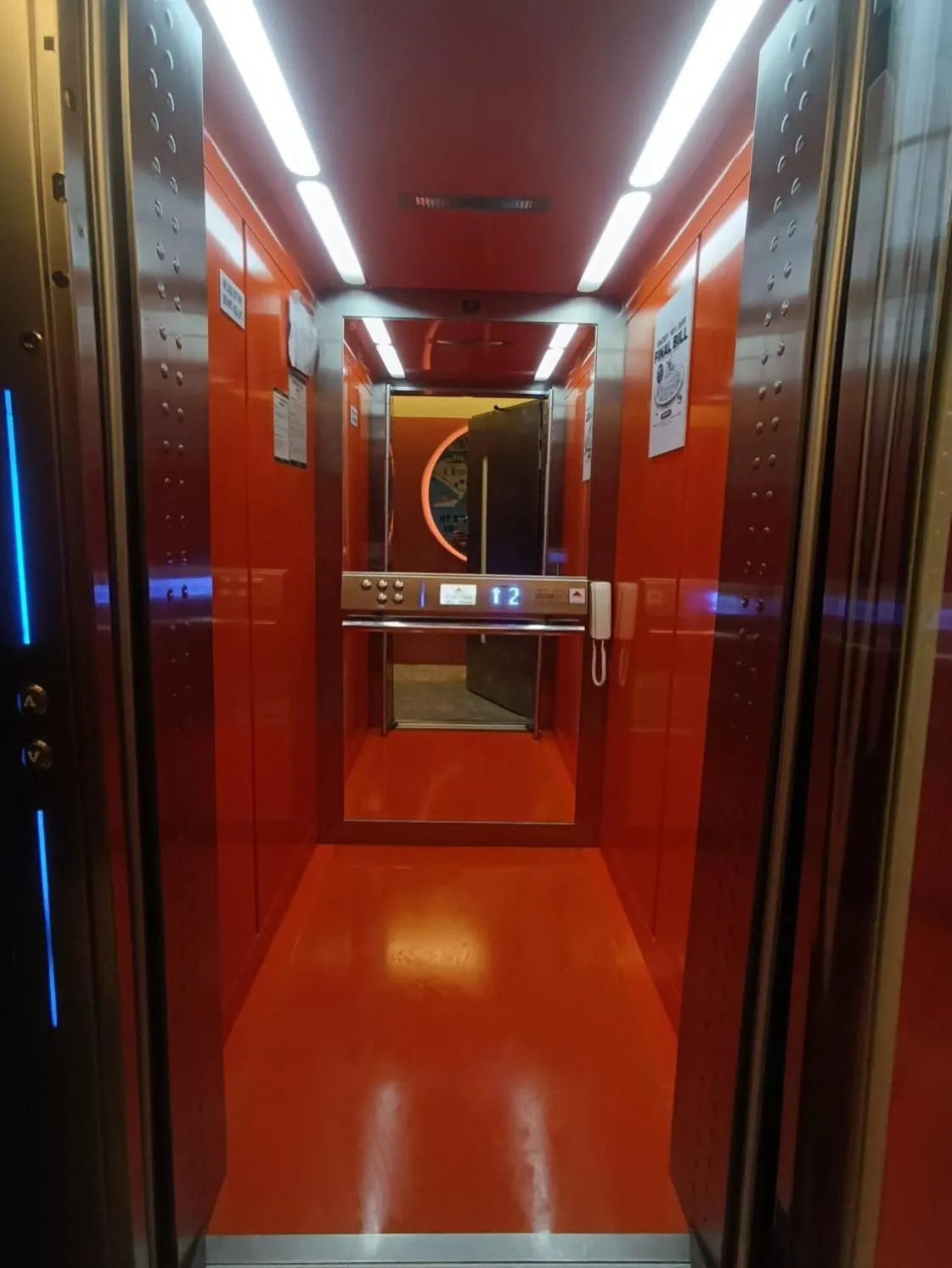elevator in Futura Boutique Hostel