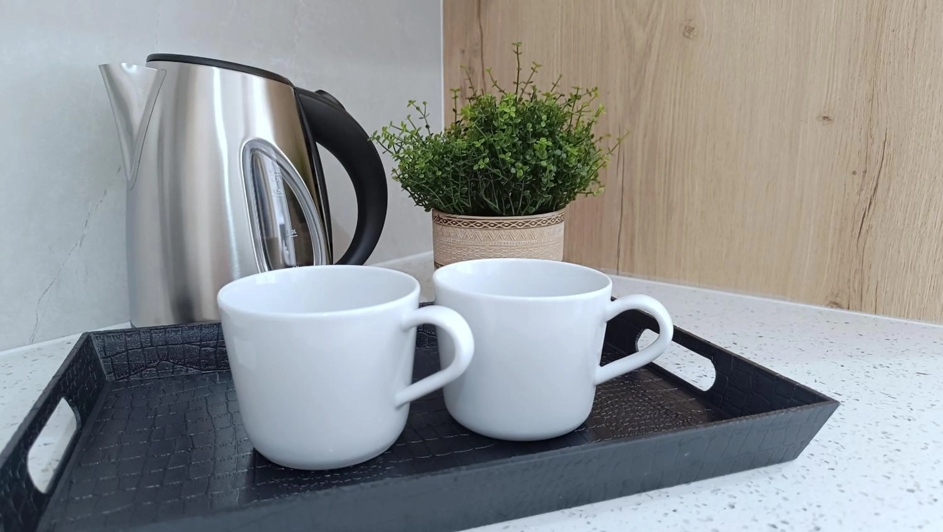 Coffee/tea facilities in Larvella Estia Luxury Suites