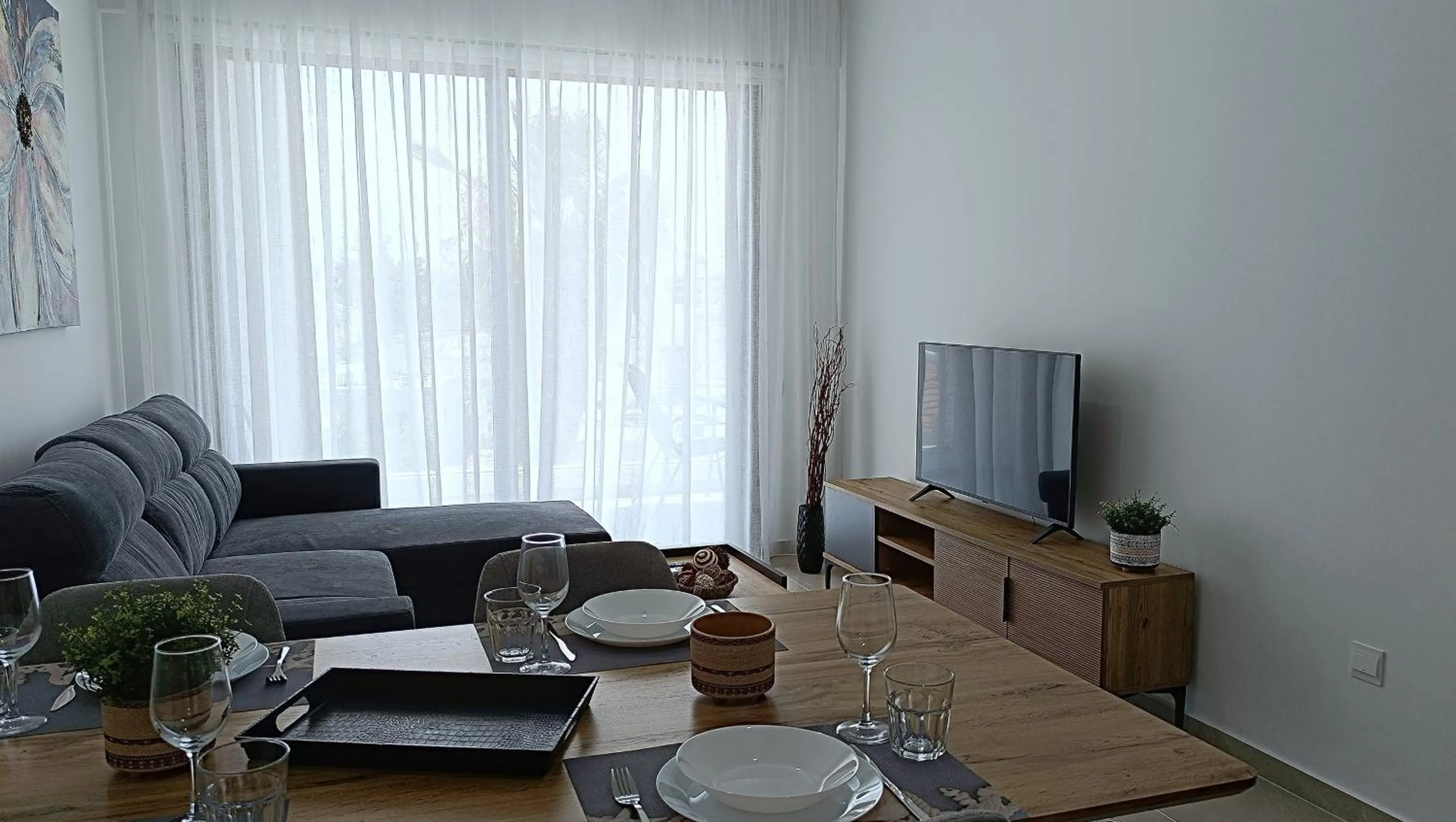Living room in Larvella Estia Luxury Suites