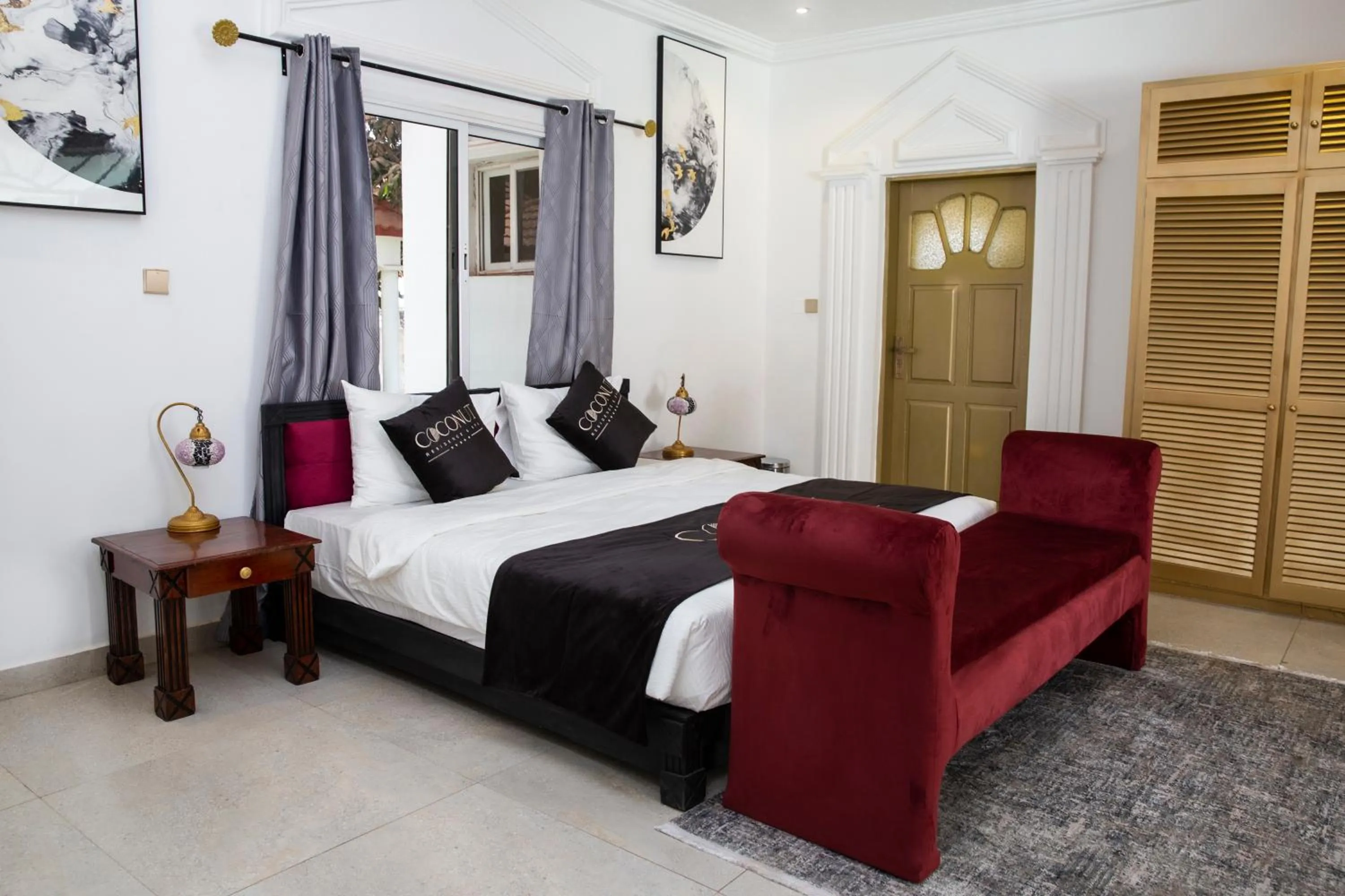 Photo of the whole room, Bed in Coconut Residence & Spa