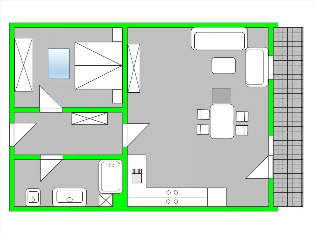 Floor plan in Ferienwohnungen Andrea