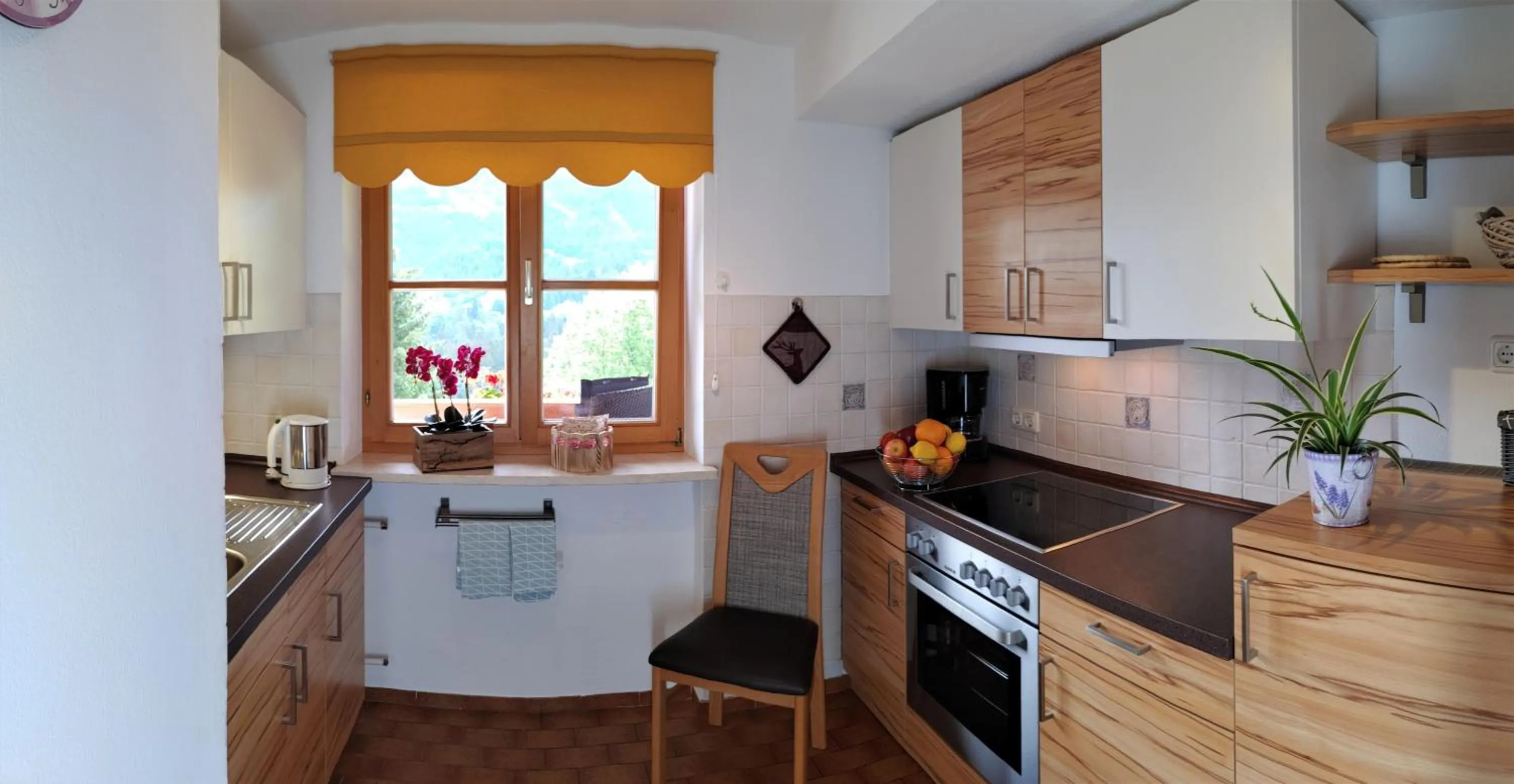 Kitchen or kitchenette in Ferienwohnungen Andrea