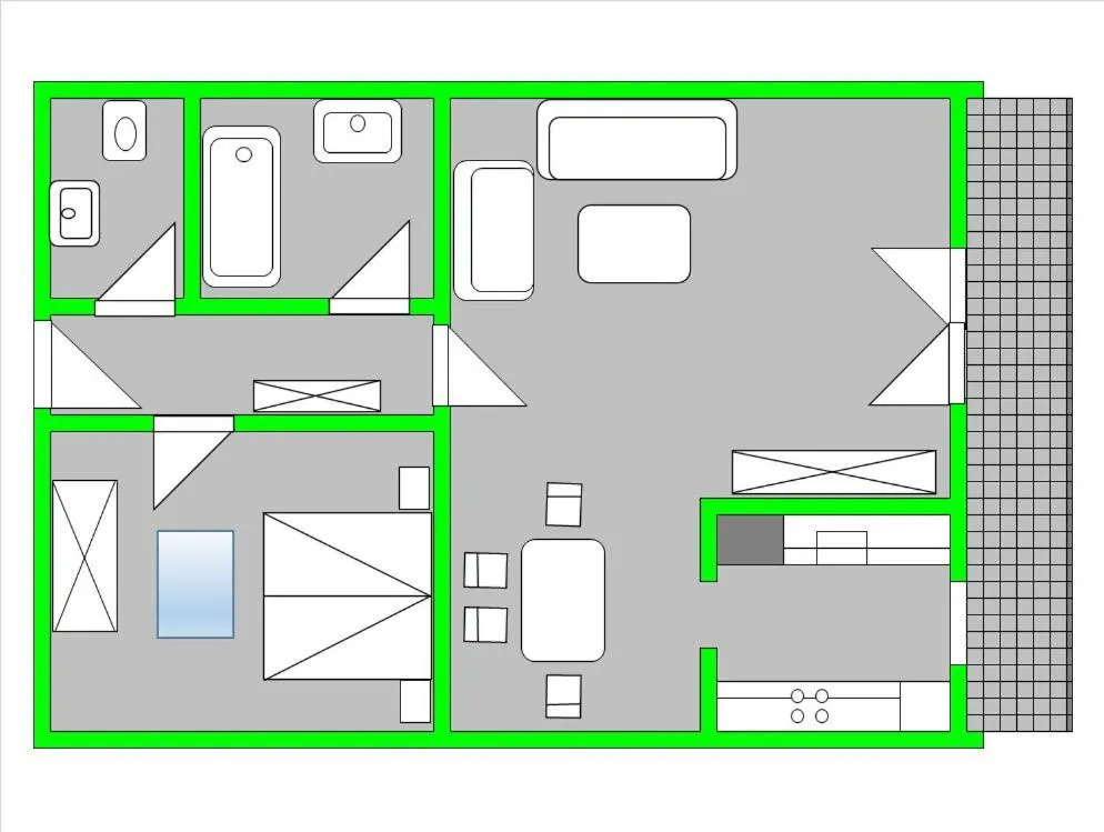 Floor plan in Ferienwohnungen Andrea