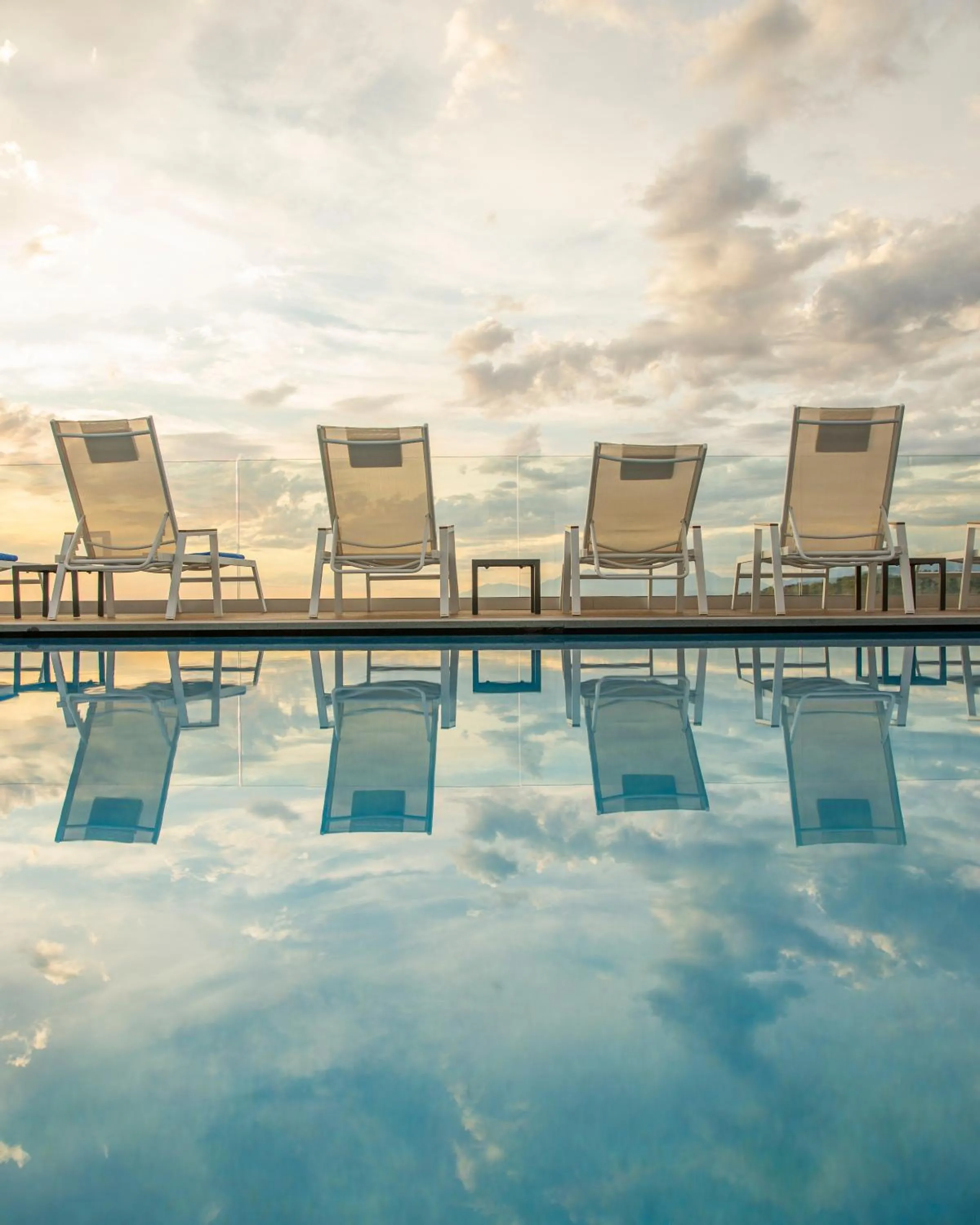 Pool view in Hotel Porta Ksamil