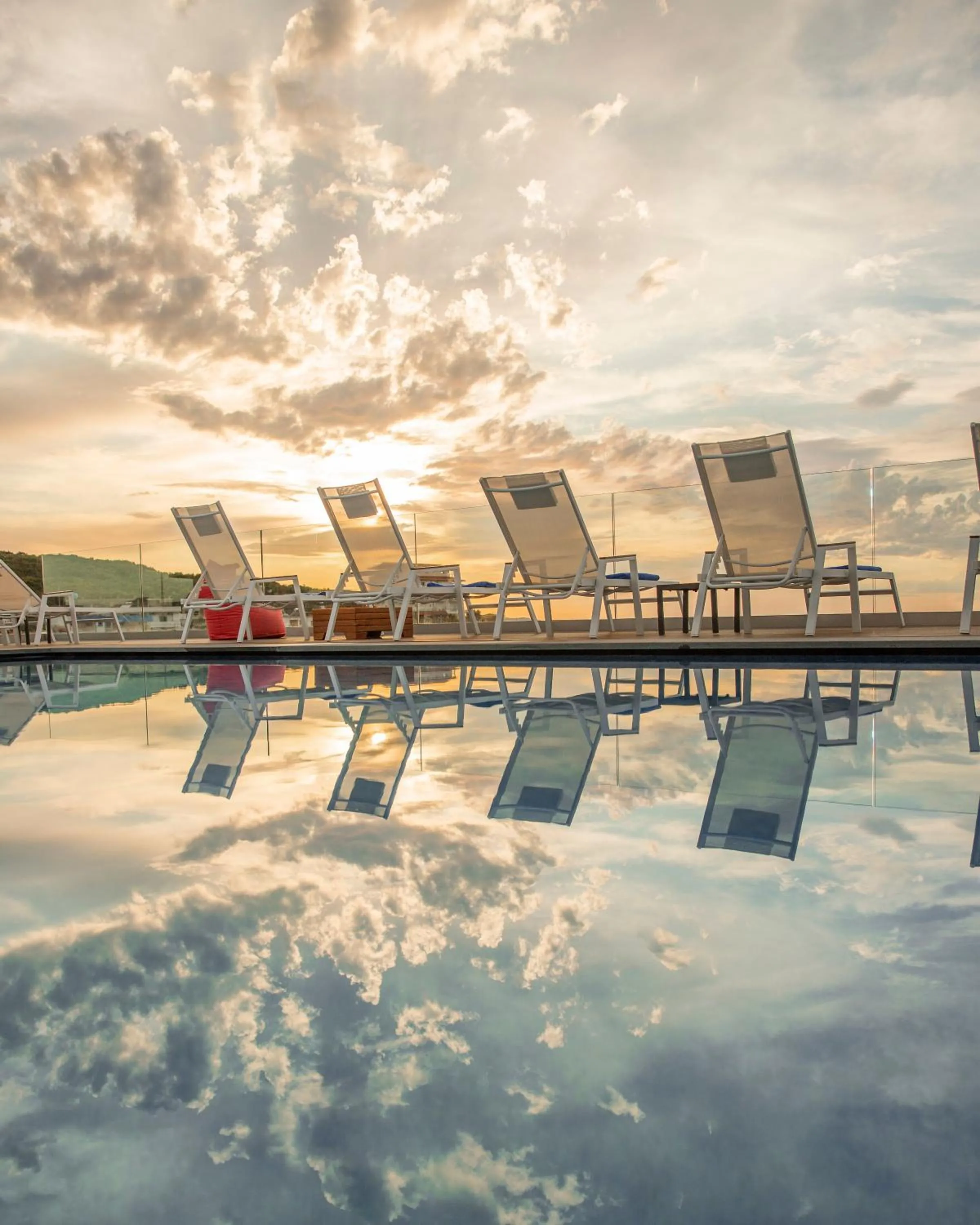 Pool view in Hotel Porta Ksamil