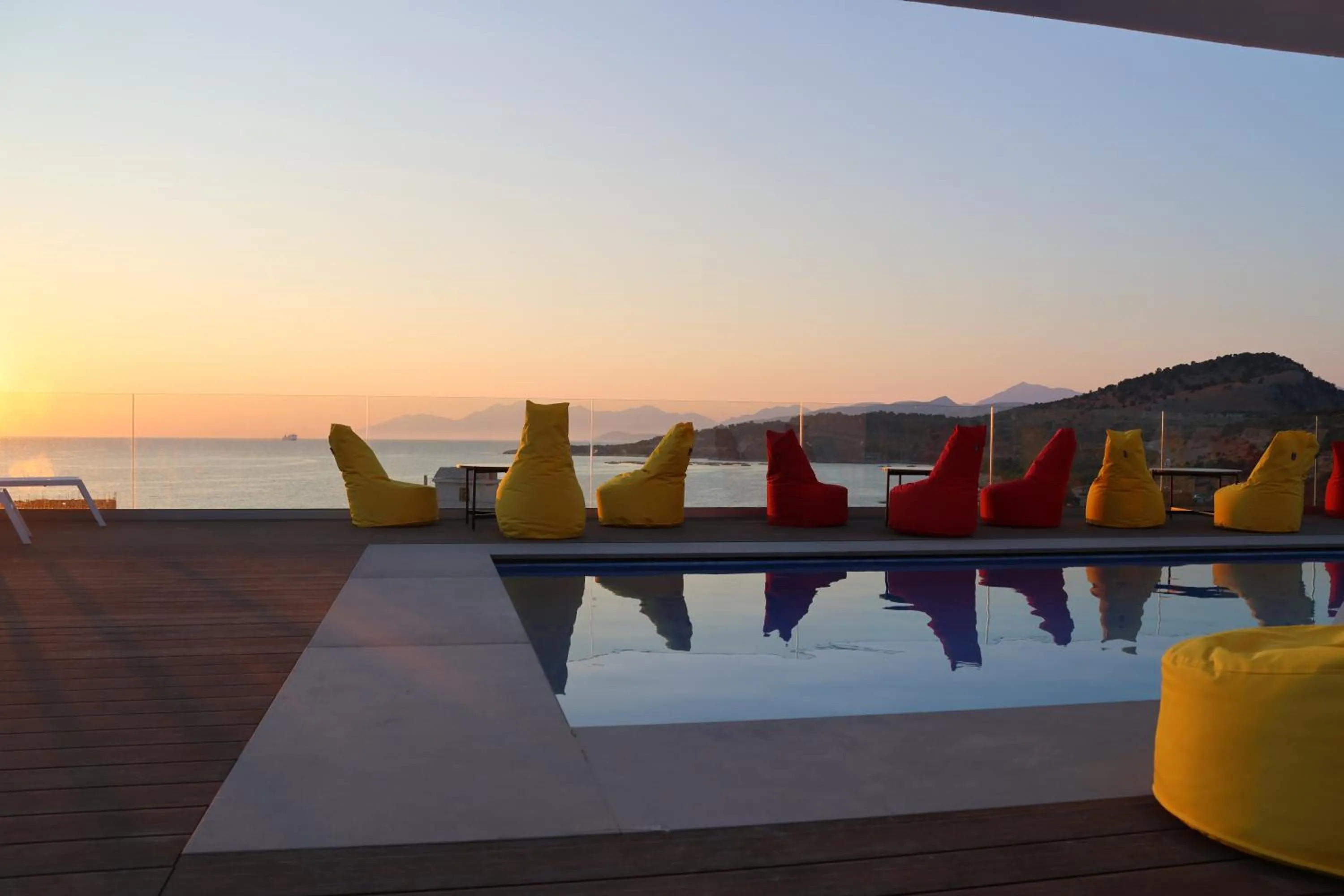 Patio in Hotel Porta Ksamil