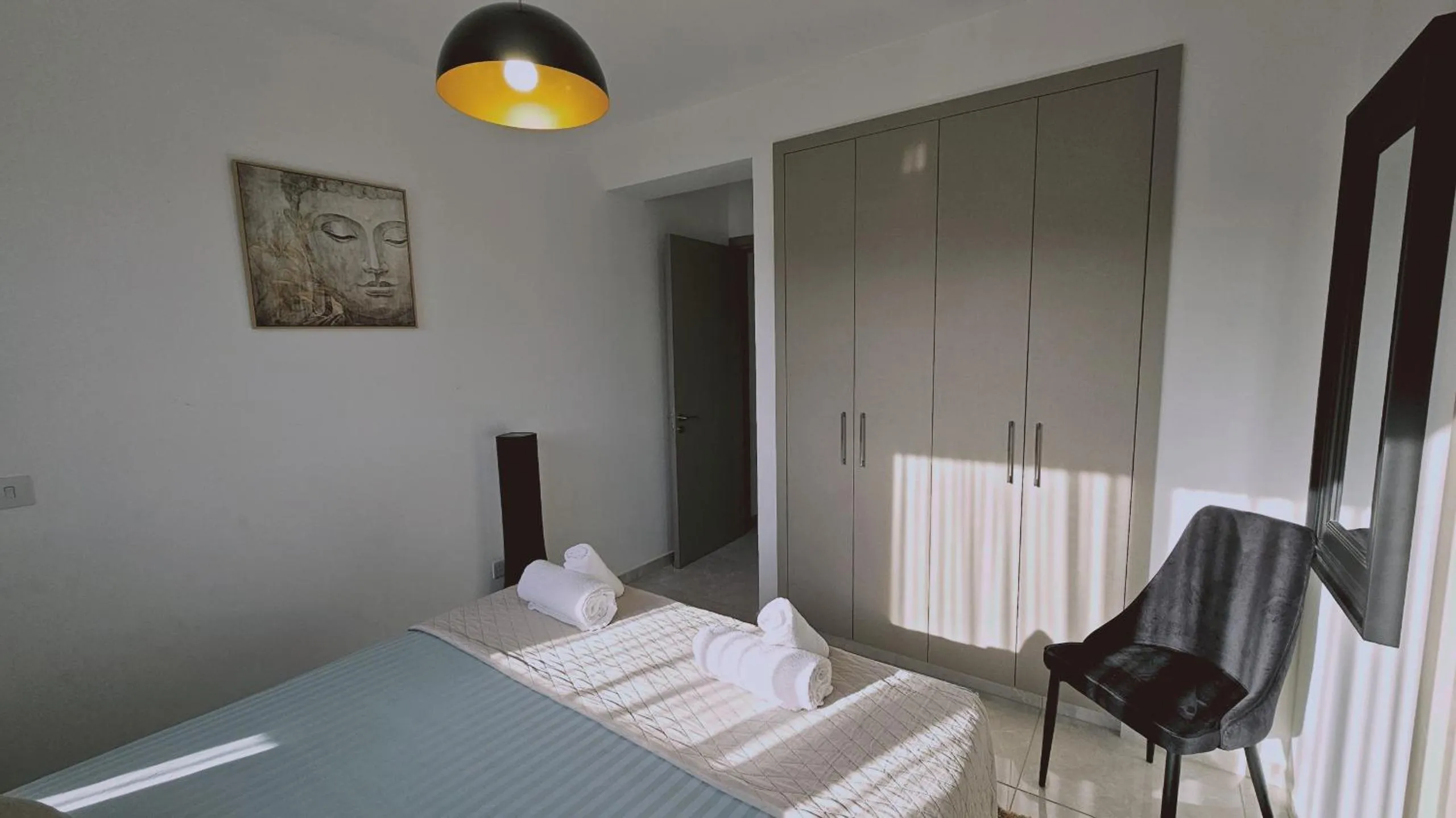 Bed in STAY Digital Den Apartment