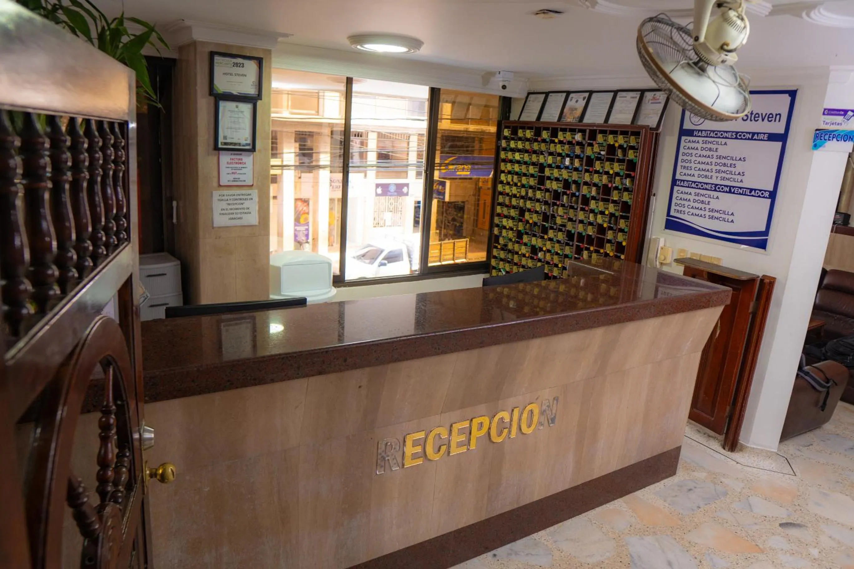 Lobby or reception in Hotel Steven