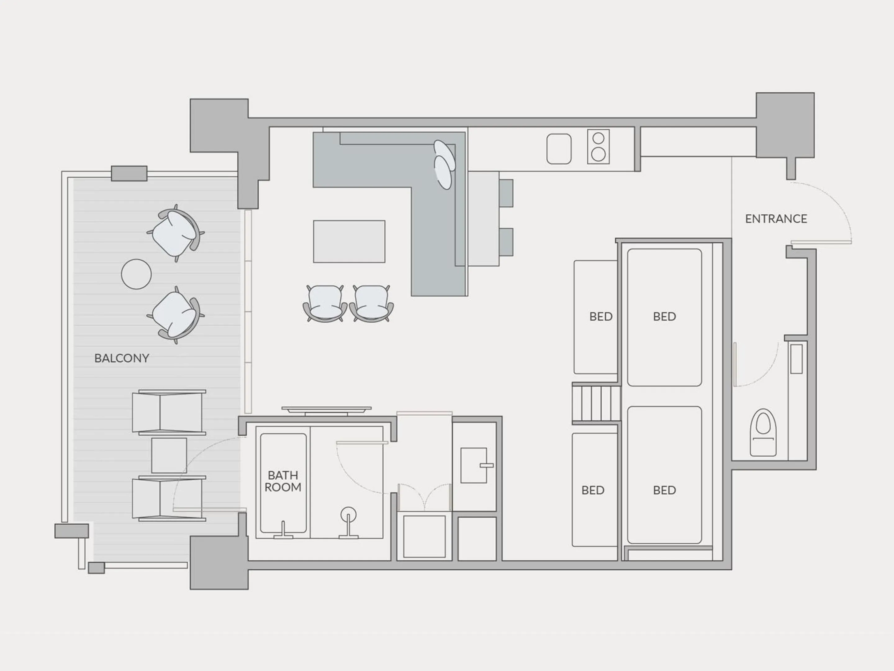 Floor plan in seven x seven ISHIGAKI
